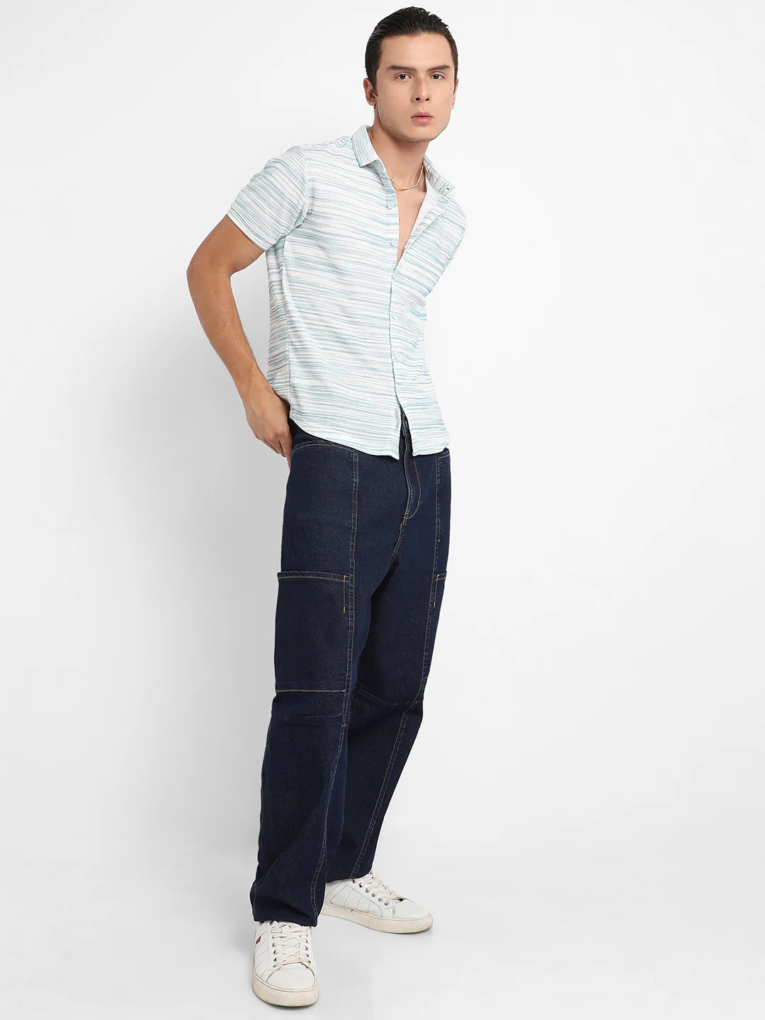 Textured Horizontal Striped Shirt - Image 5