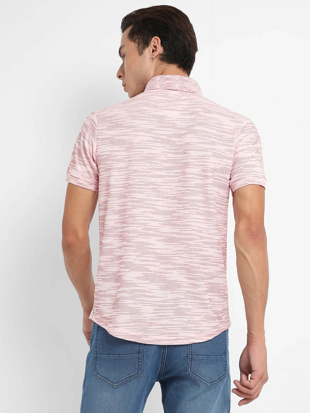 Textured Horizontal Striped Shirt - Image 4