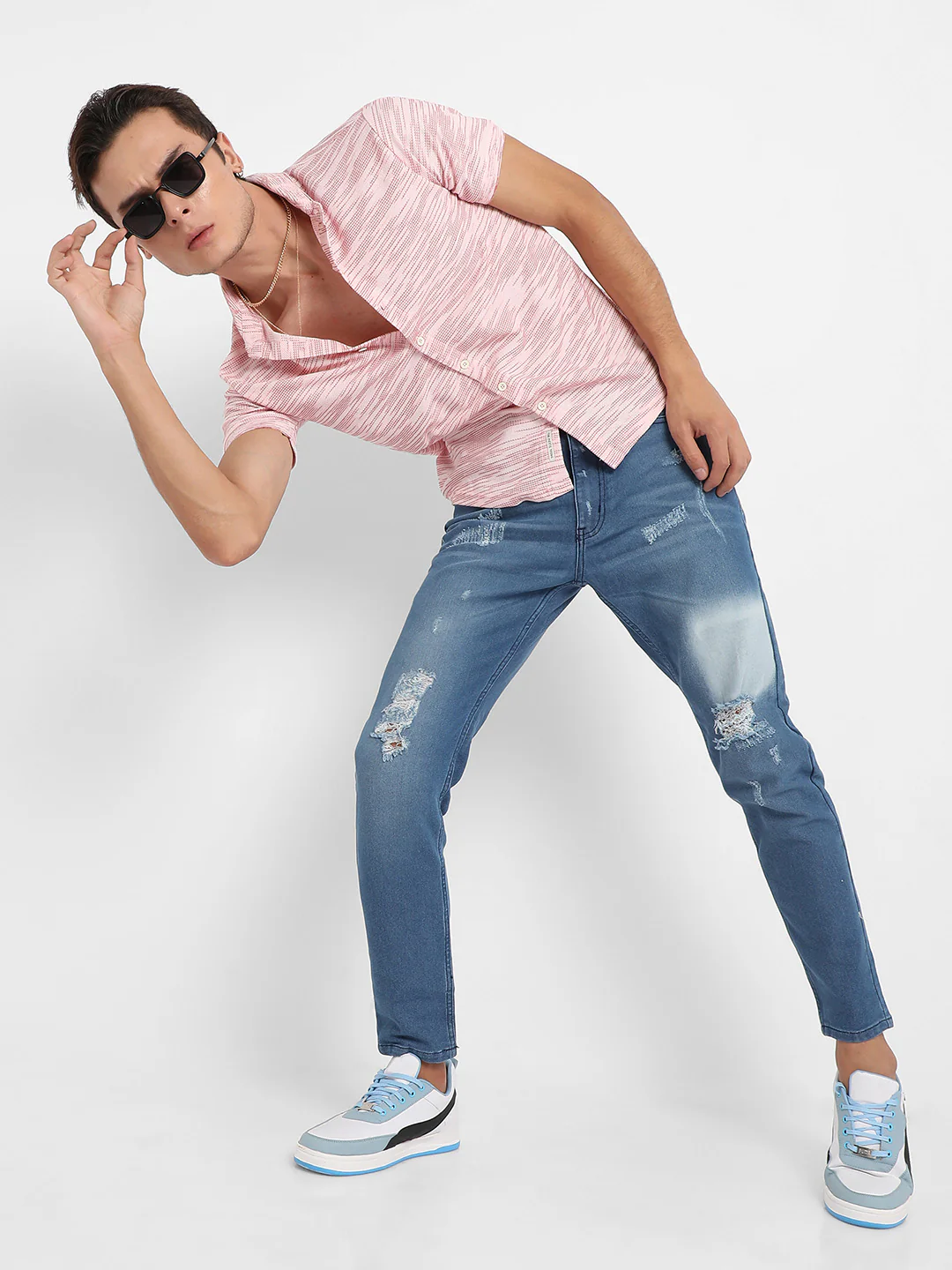 Textured Horizontal Striped Shirt - Image 6