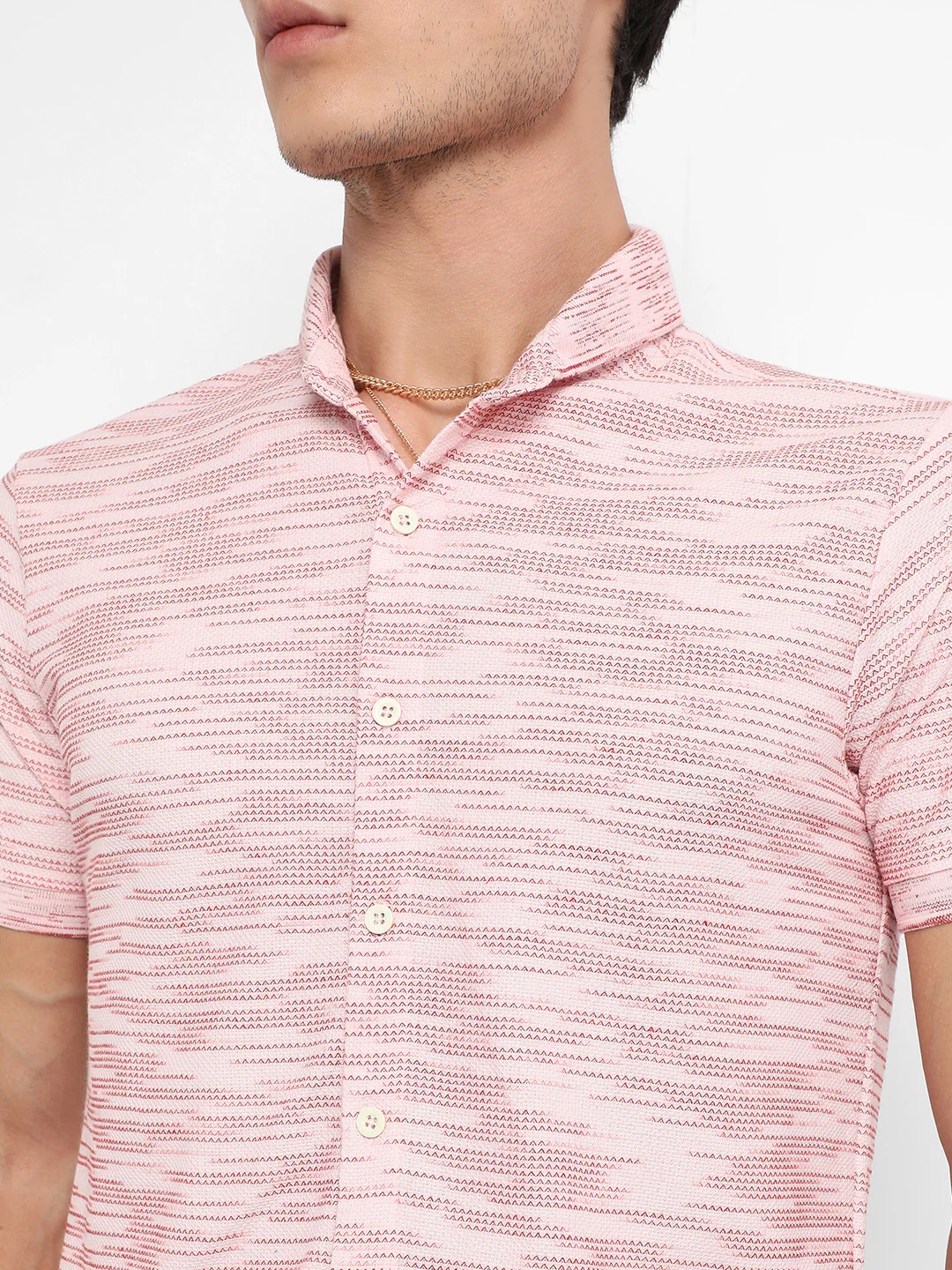 Textured Horizontal Striped Shirt - Image 7