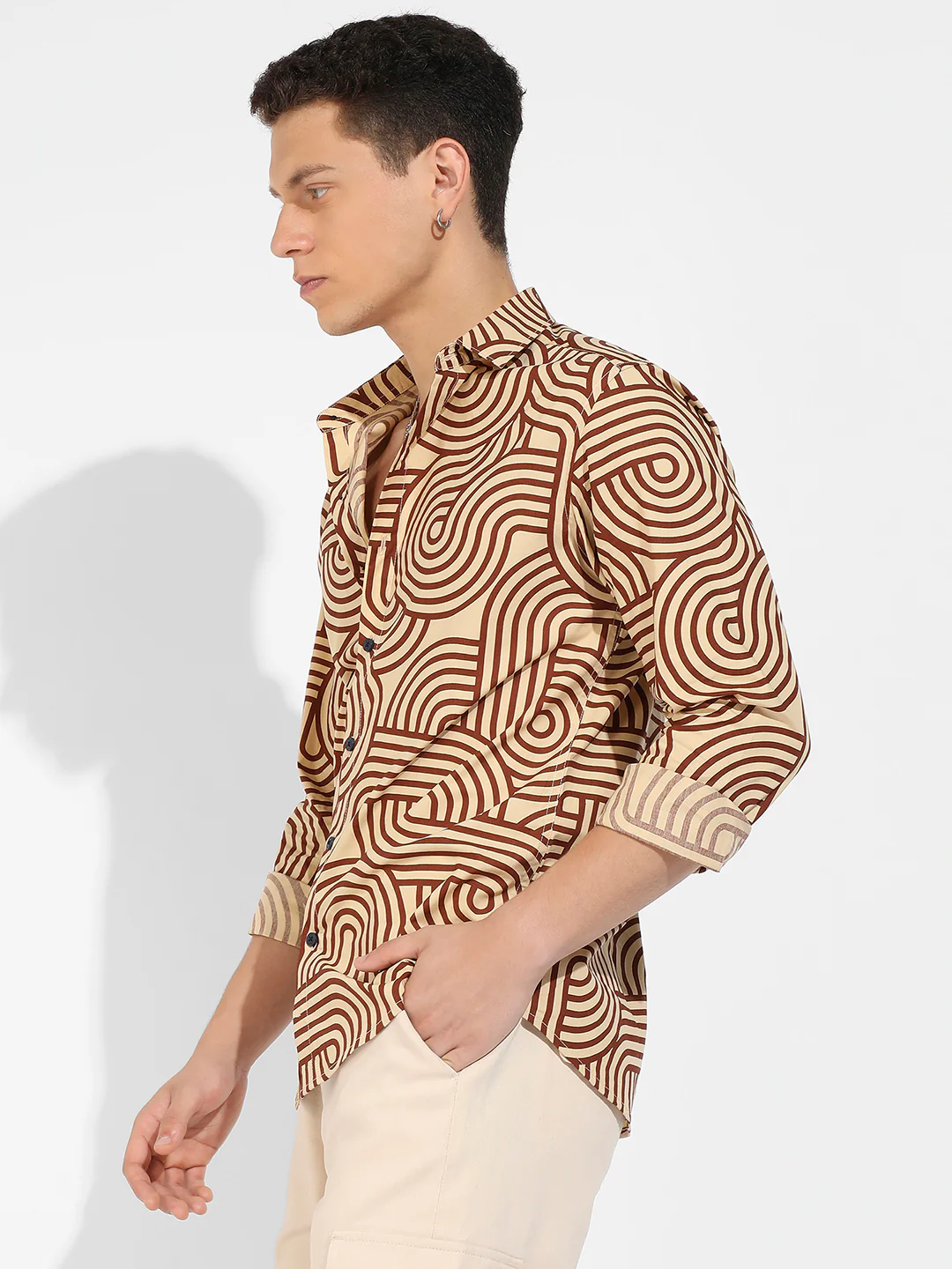 Contrast Lines Shirt - Image 3