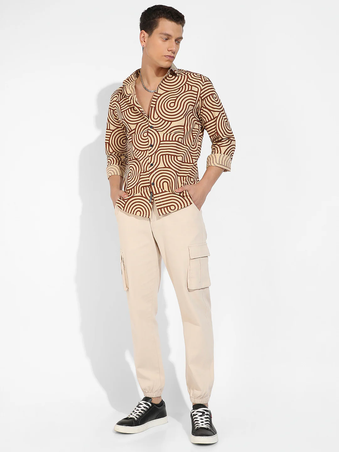 Contrast Lines Shirt - Image 5