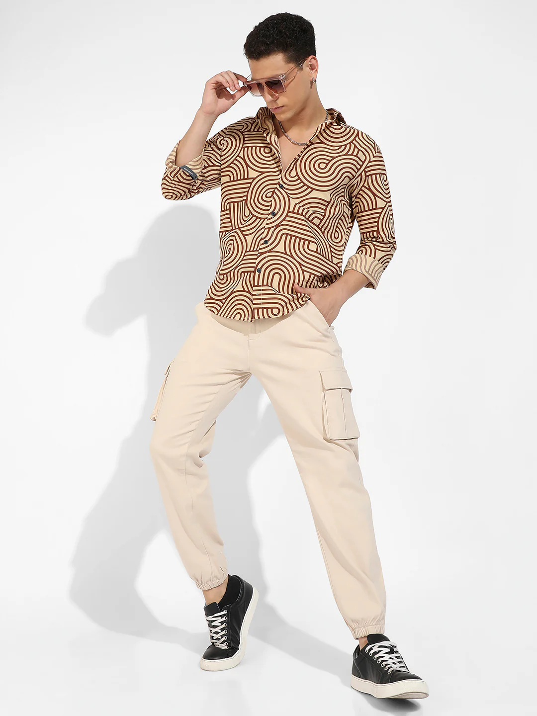 Contrast Lines Shirt - Image 6