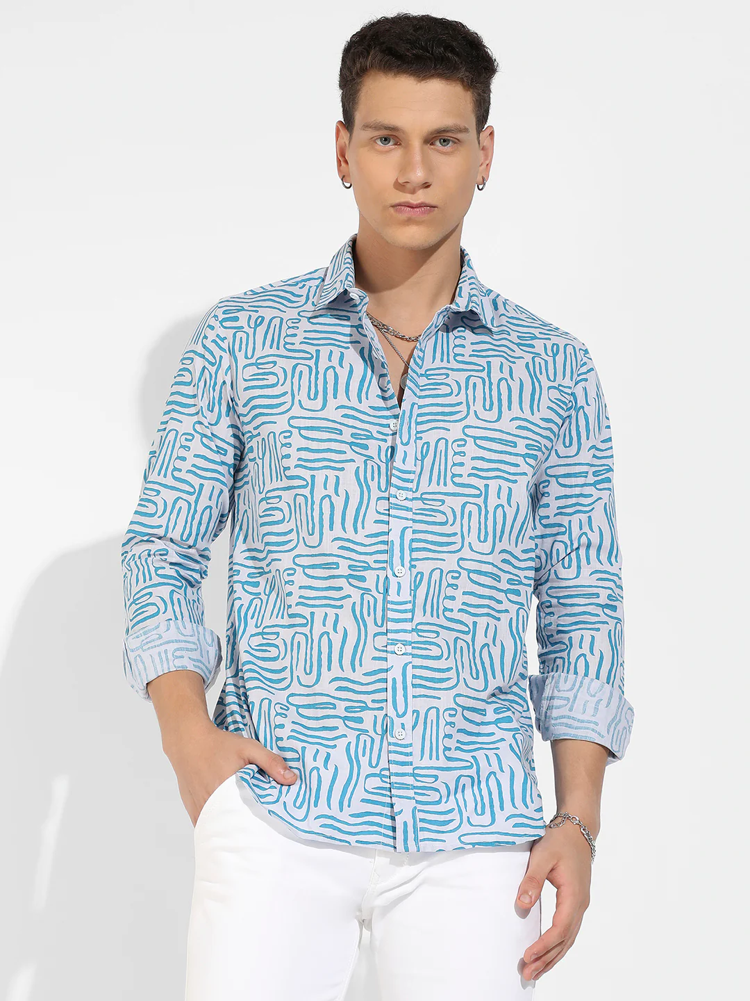 Abstract Print Shirt - Image 2