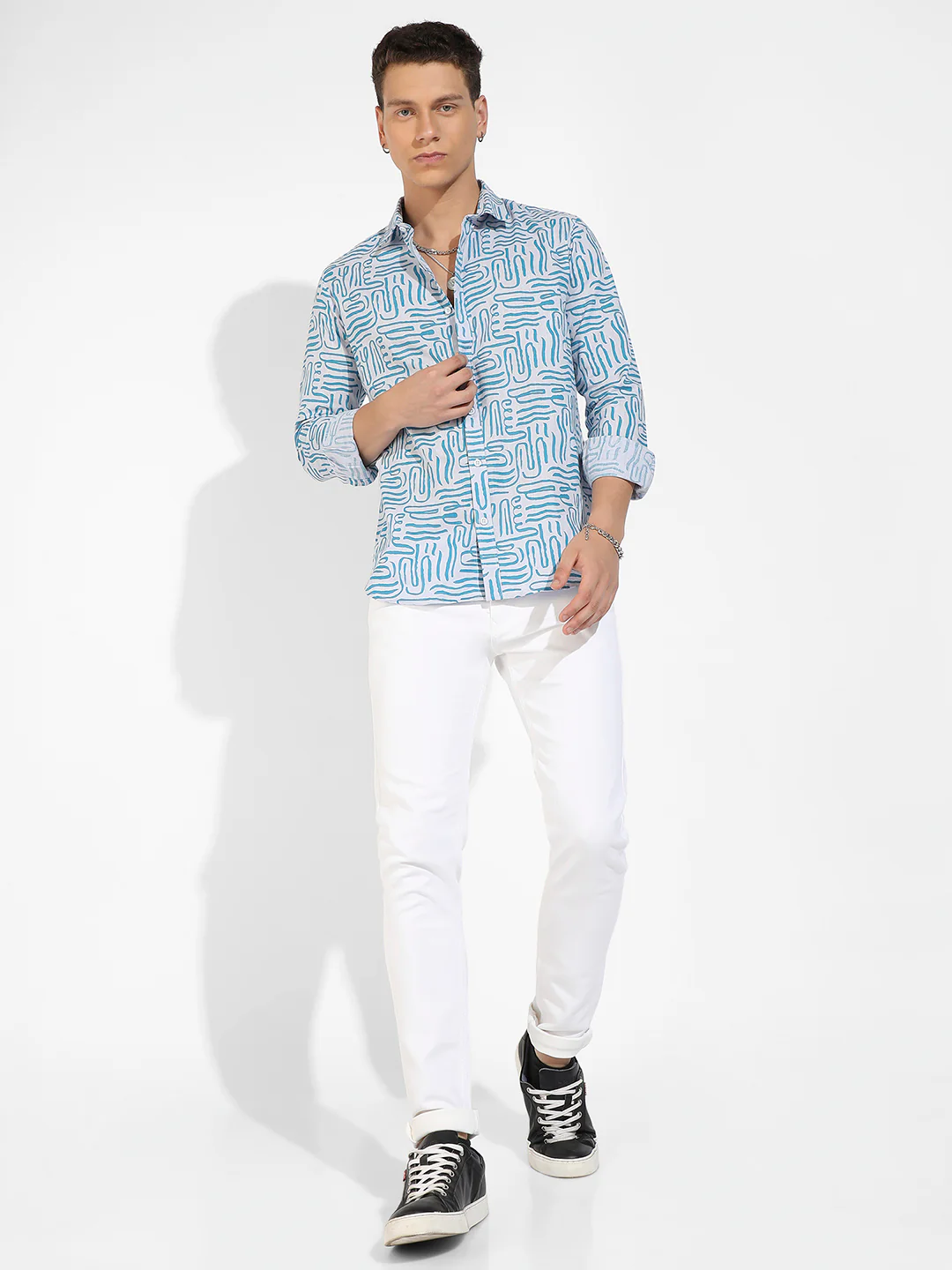 Abstract Print Shirt - Image 5
