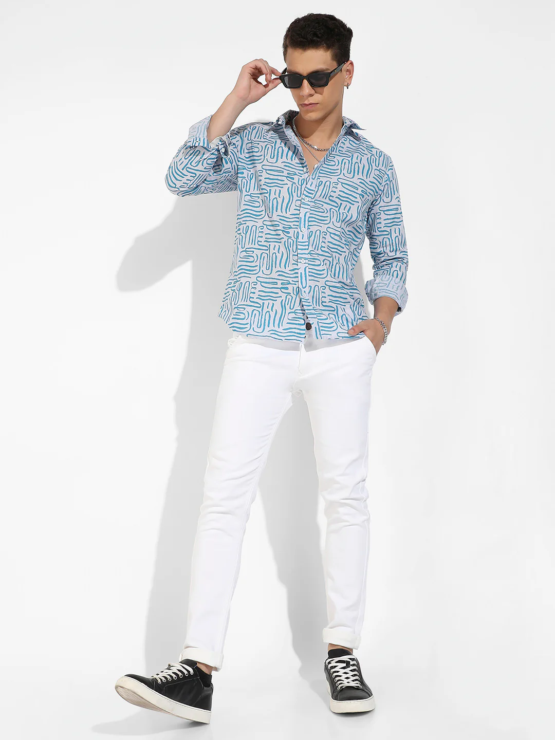 Abstract Print Shirt - Image 6