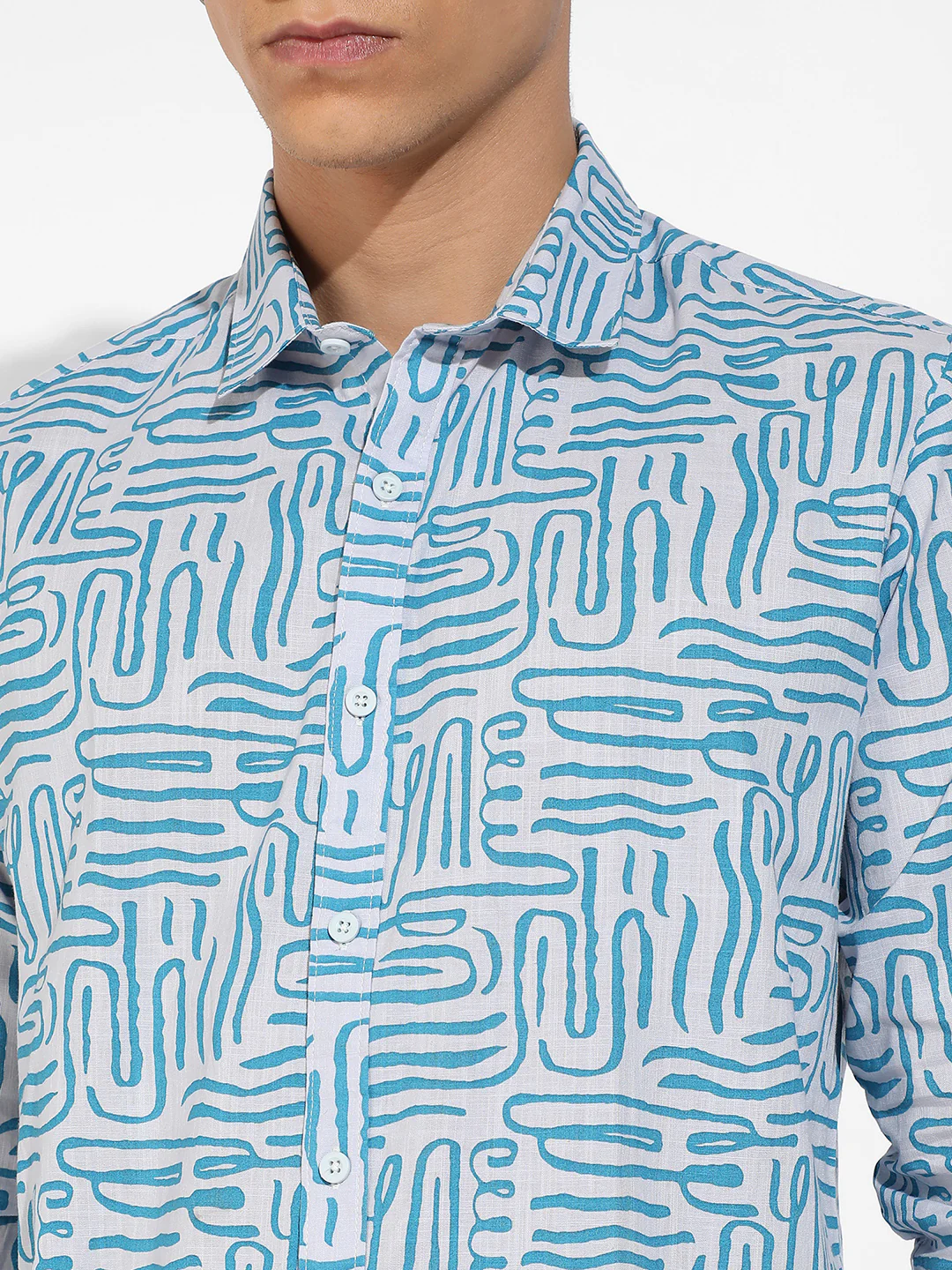 Abstract Print Shirt - Image 7