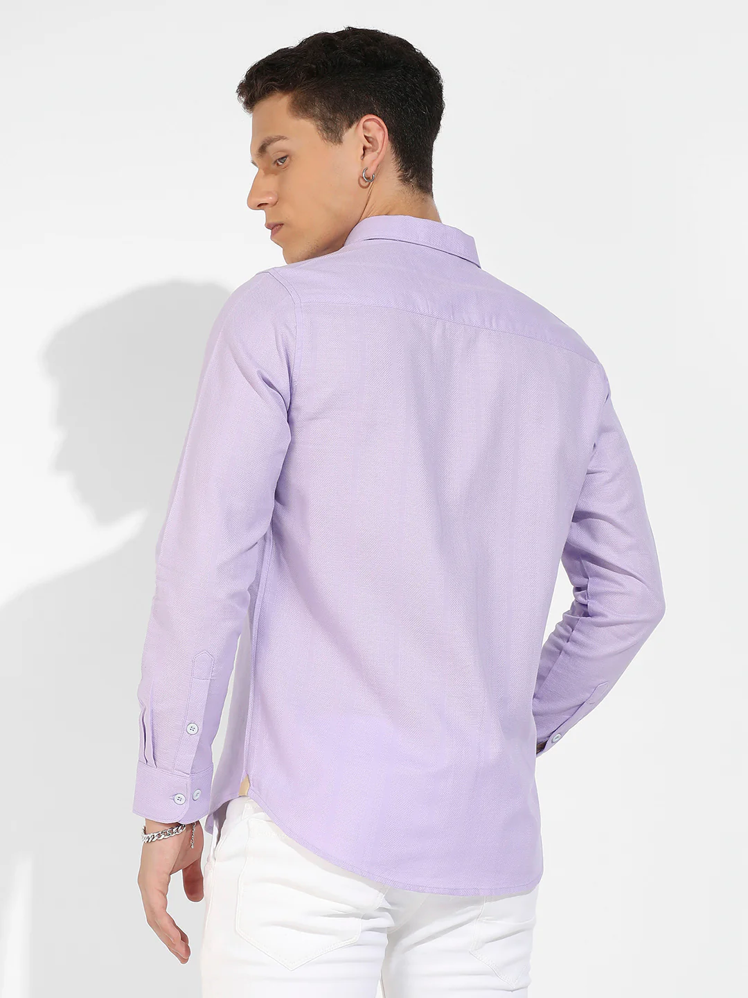 Self-Design Striped Shirt - Image 4