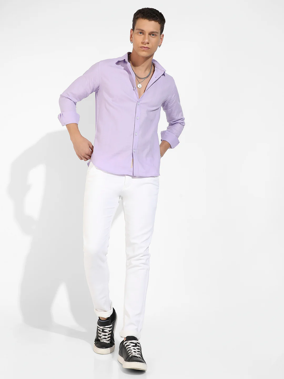 Self-Design Striped Shirt - Image 5