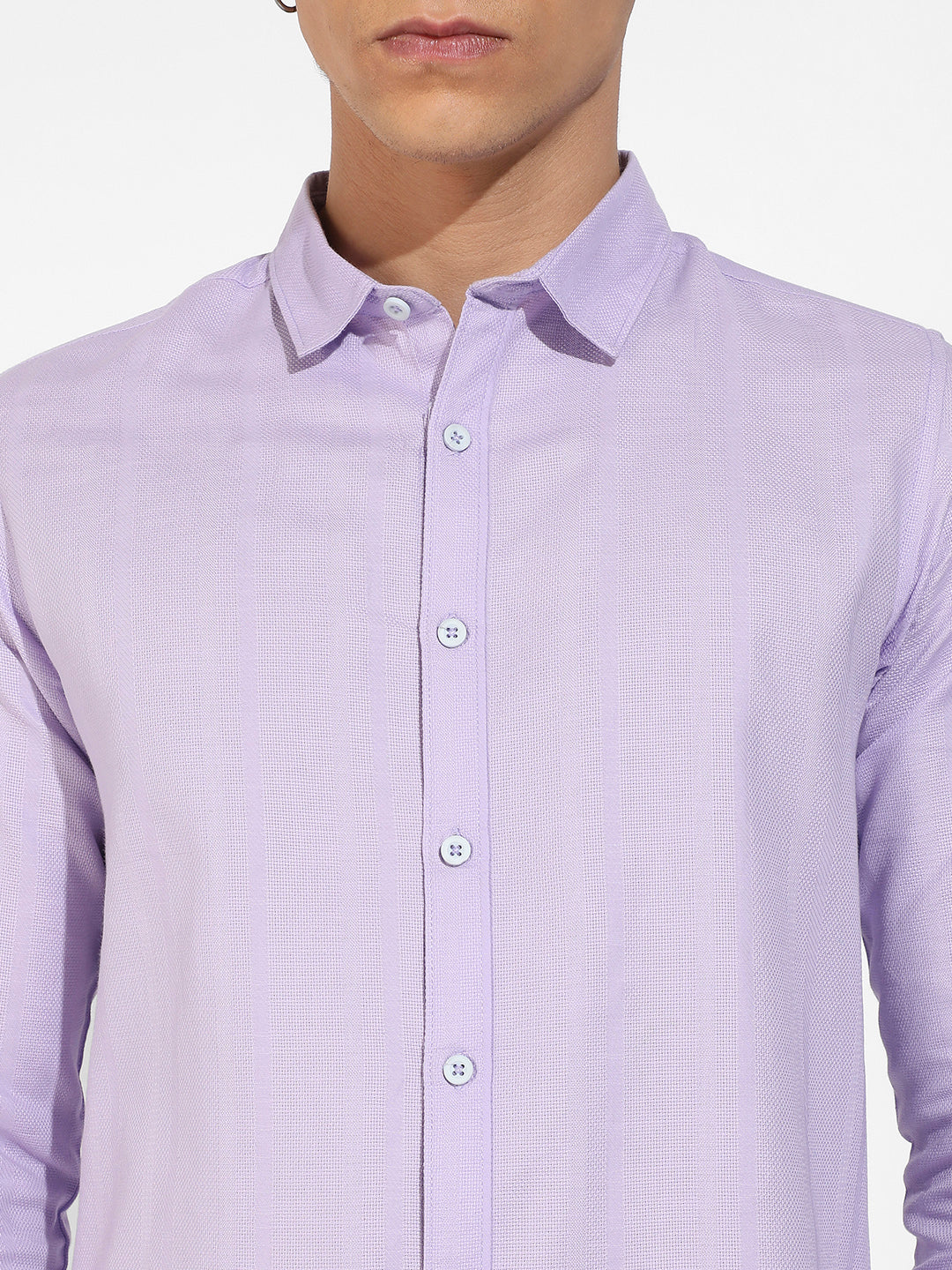 Self-Design Striped Shirt - Image 7
