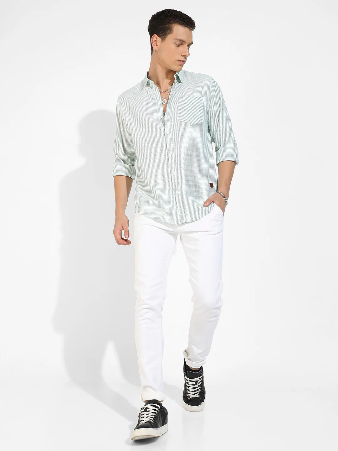 Horizontal Chalk Striped Shirt - Image 5