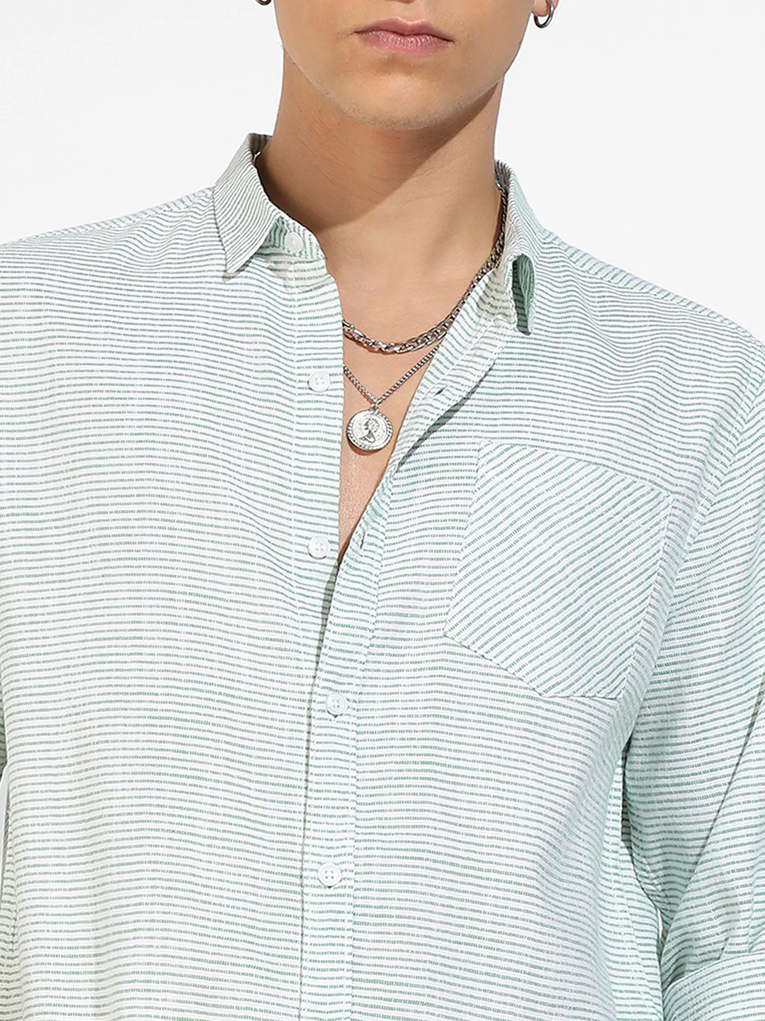 Horizontal Chalk Striped Shirt - Image 7