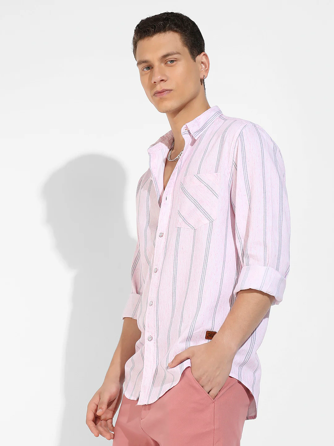 Heathered Striped Shirt - Image 3