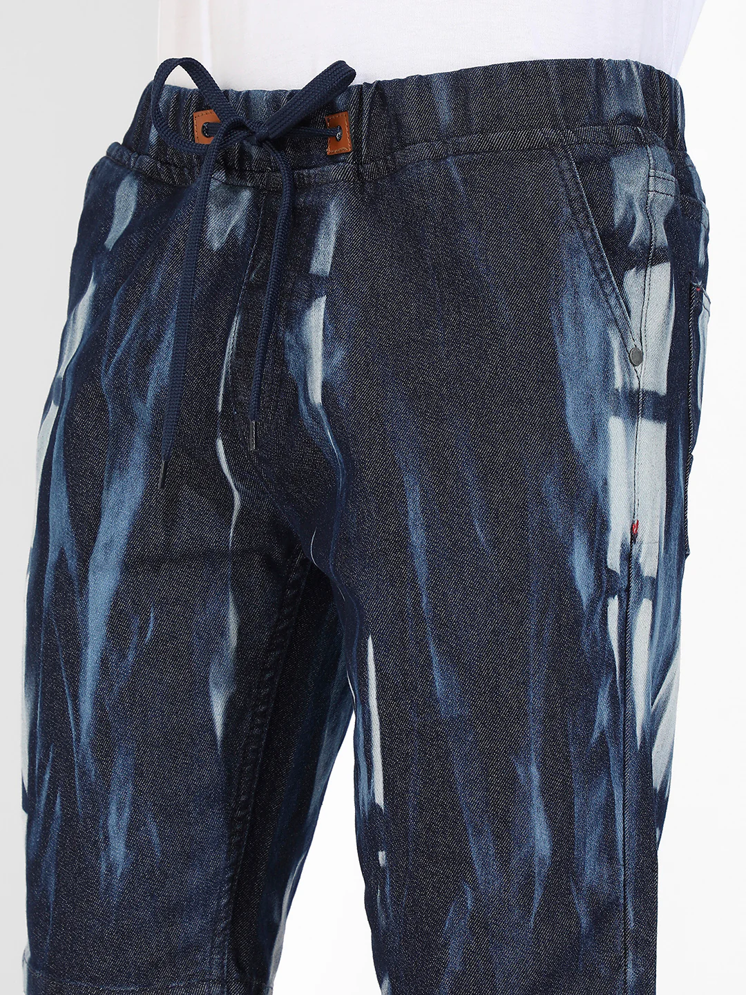 Contrast Wash Denim Shorts - Image 7