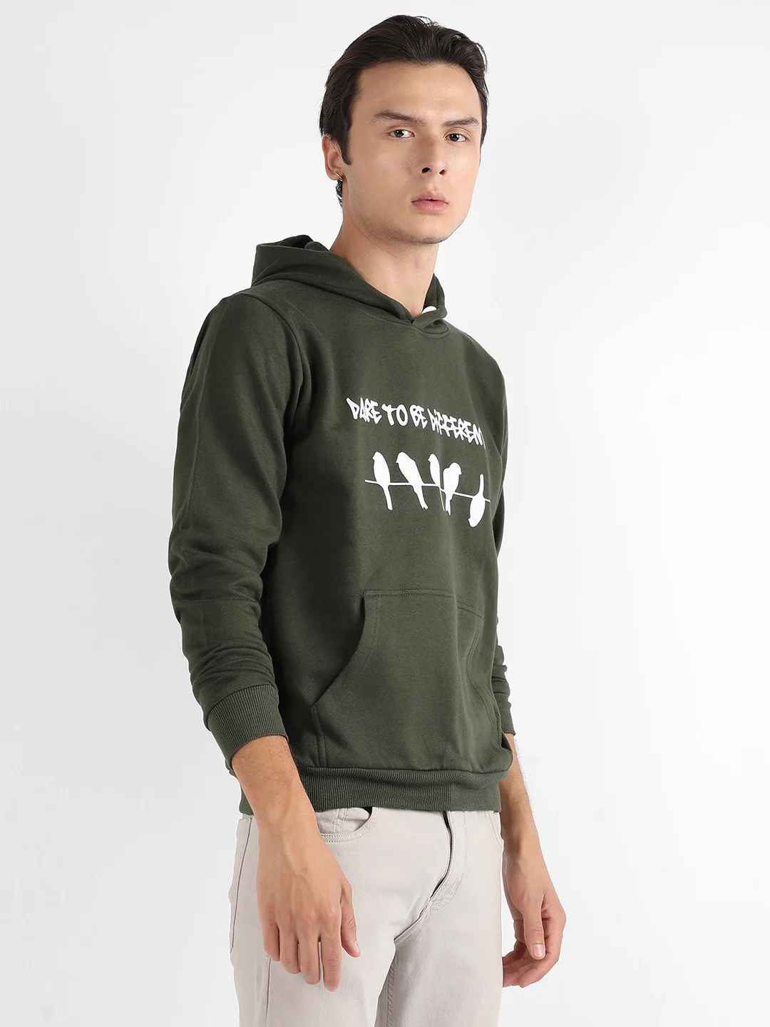 Dare To Be Different Hoodie With Kangaroo Pocket - Image 3