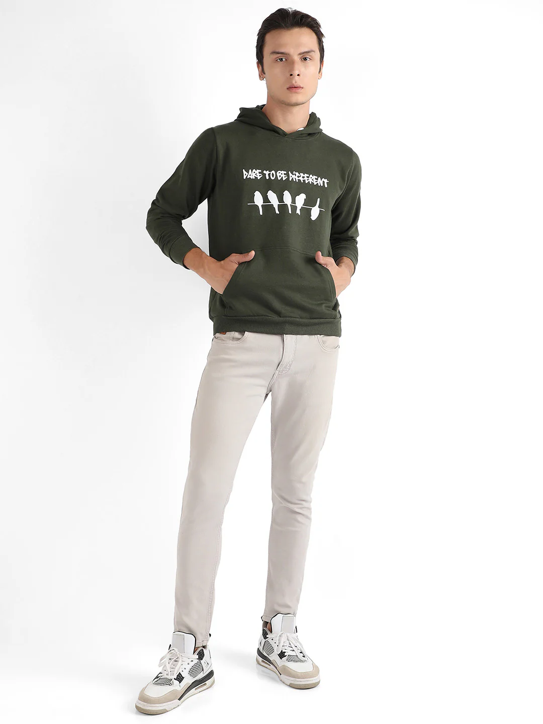 Dare To Be Different Hoodie With Kangaroo Pocket - Image 5