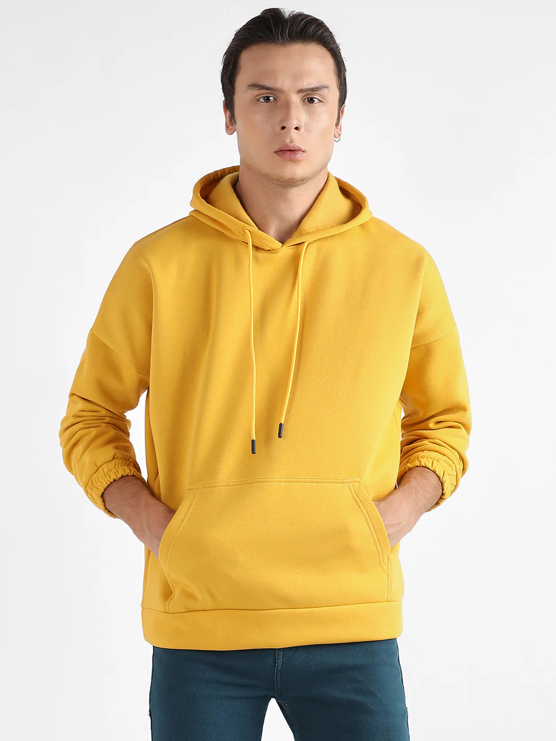 Oversized Pullover Sweatshirt With Kangaroo Pocket - Image 2