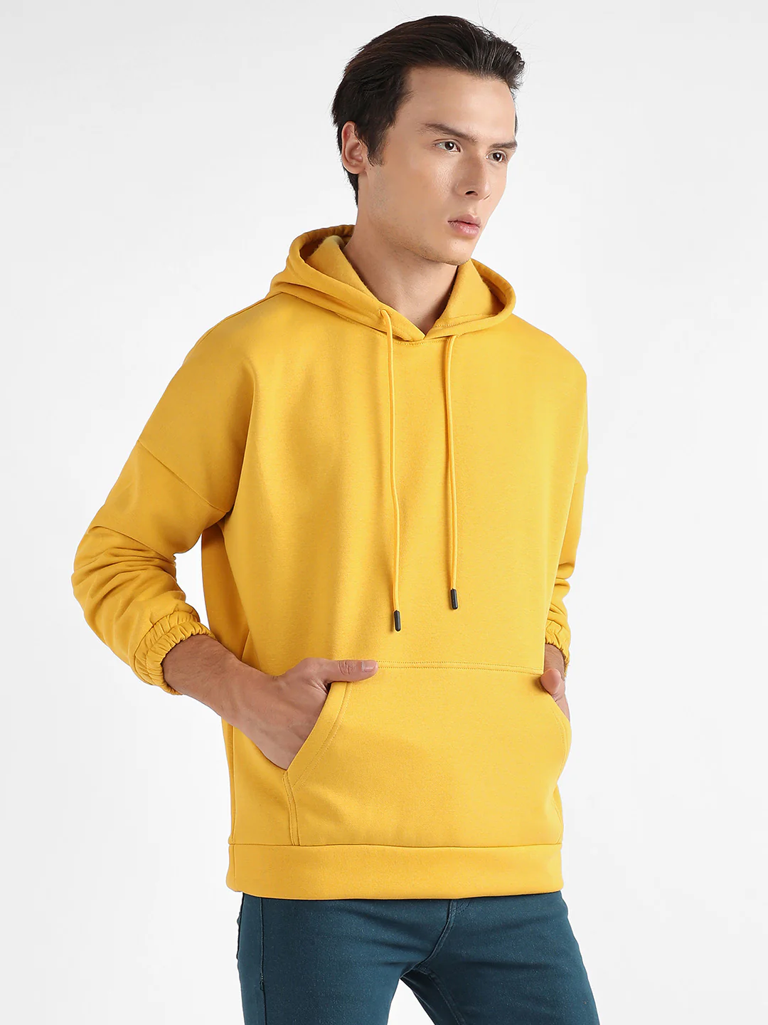 Oversized Pullover Sweatshirt With Kangaroo Pocket - Image 3