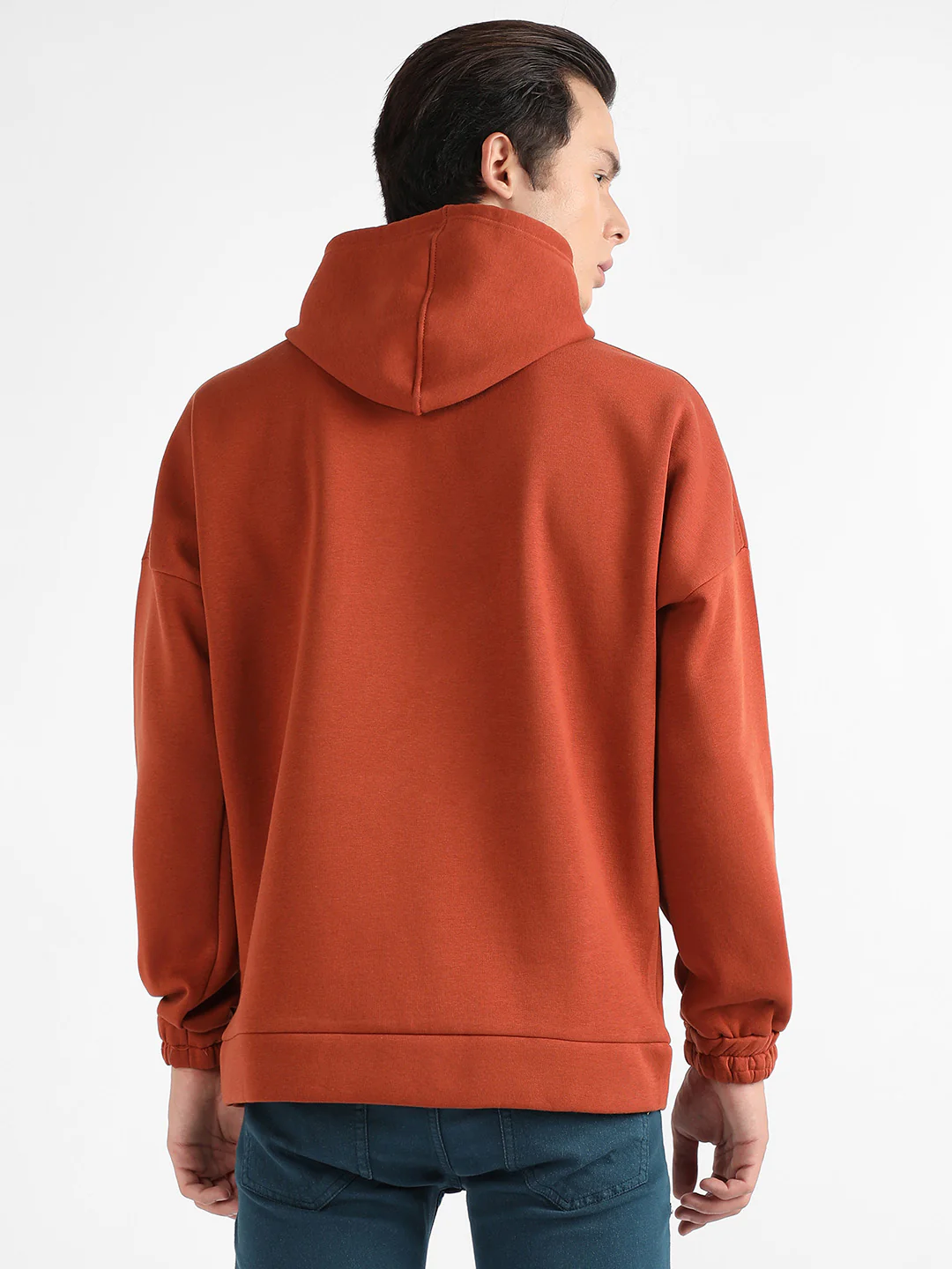 Oversized Pullover Sweatshirt With Kangaroo Pocket - Image 4