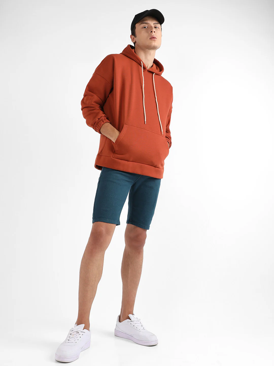 Oversized Pullover Sweatshirt With Kangaroo Pocket - Image 6