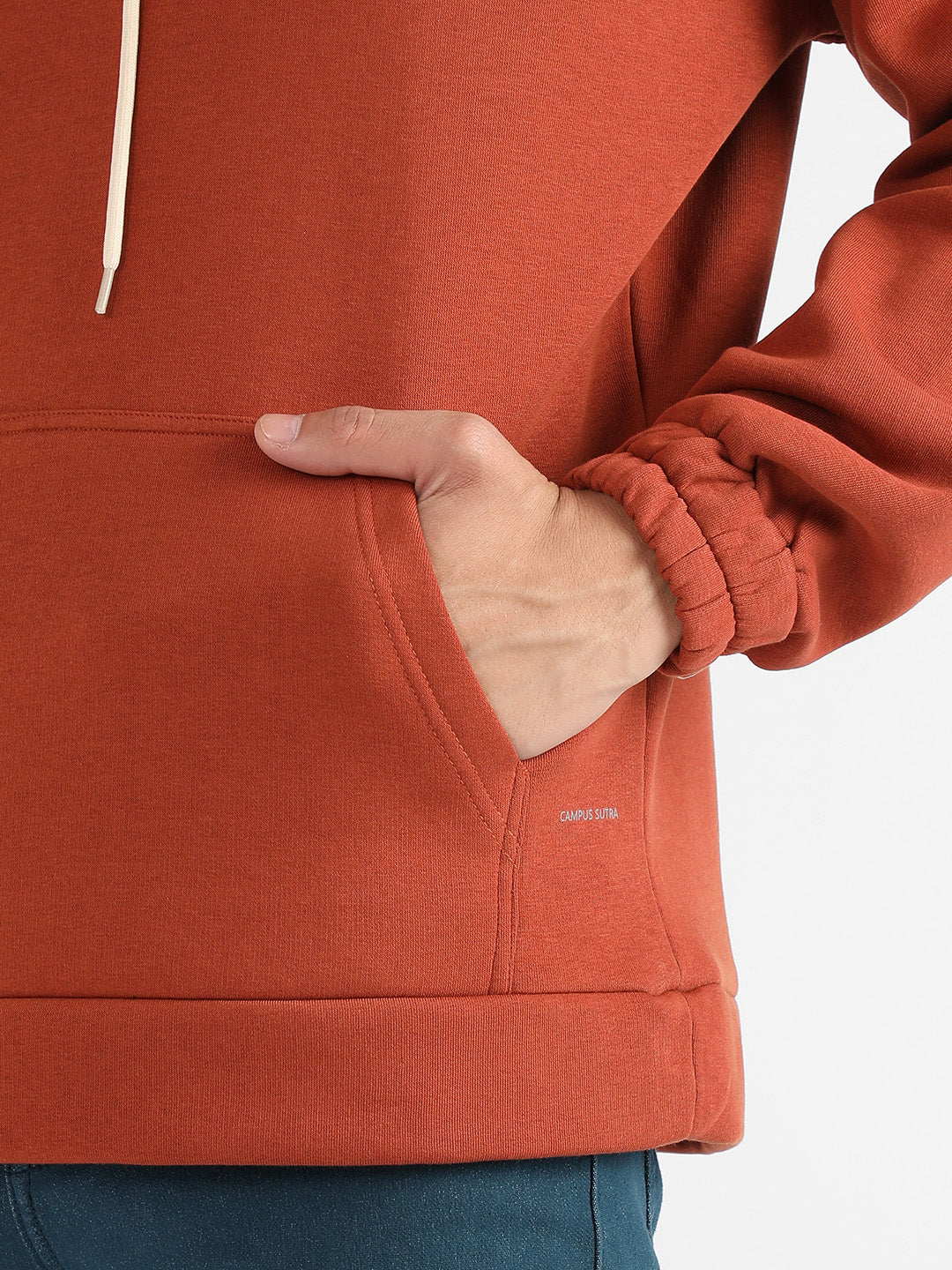 Oversized Pullover Sweatshirt With Kangaroo Pocket - Image 7