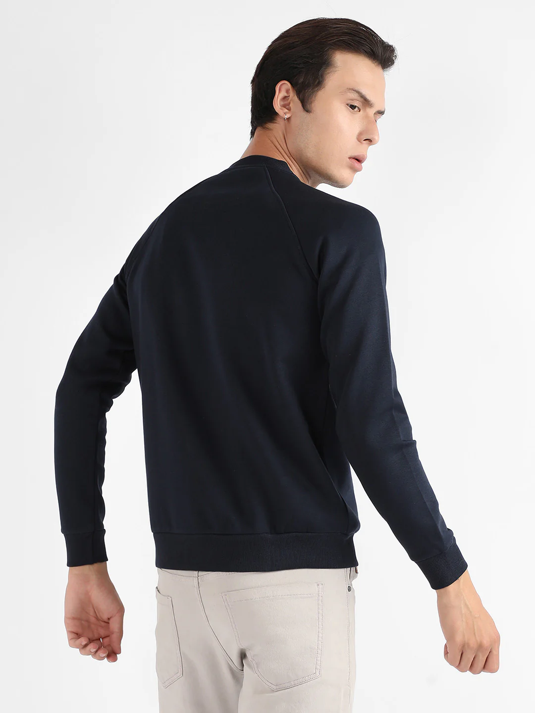 Sweatshirt With Asymmetriclal Zip - Image 4