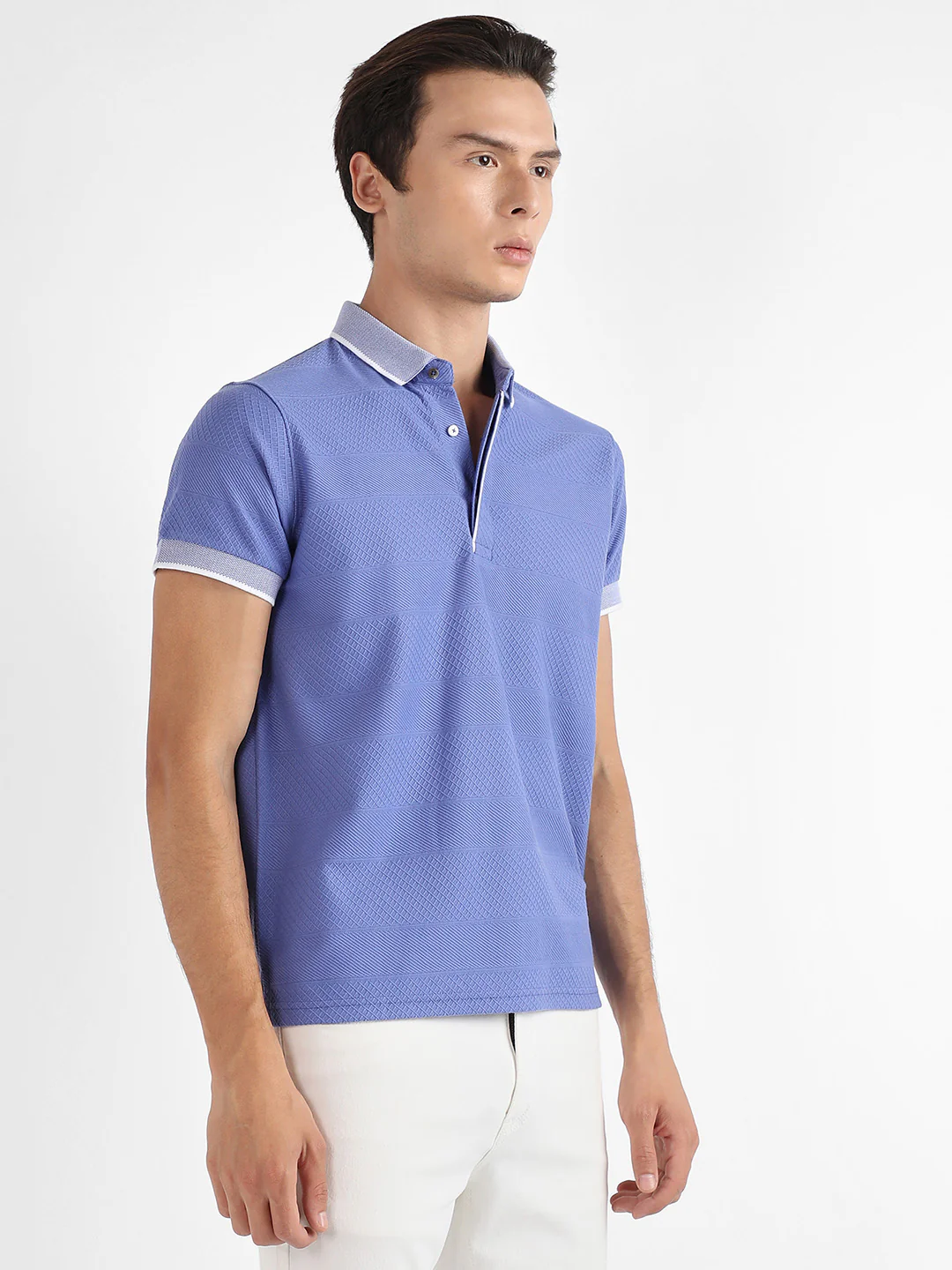 Self-Design Horizontal Striped T-Shirt - Image 3