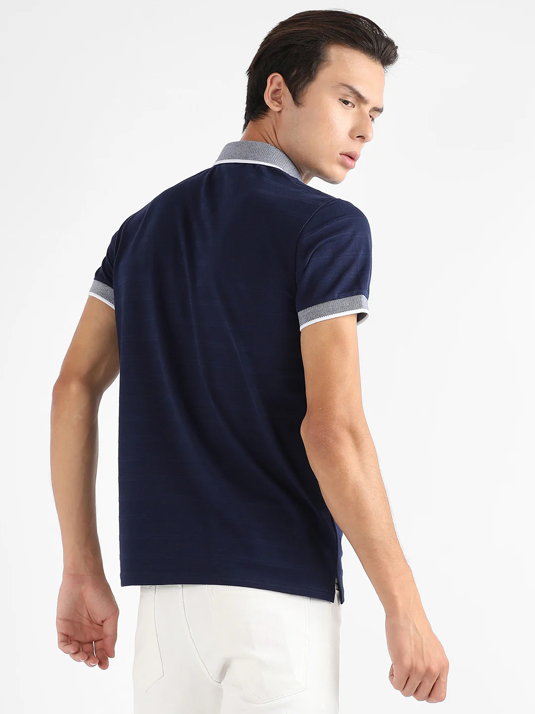 Self-Design Horizontal Striped T-Shirt - Image 4