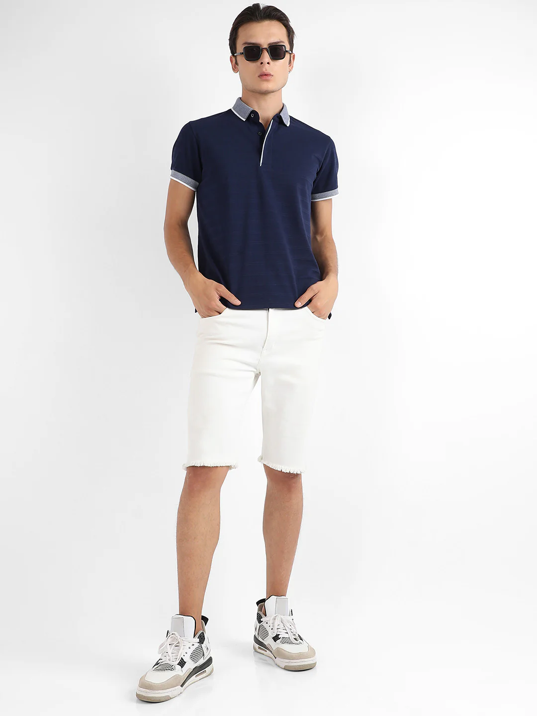 Self-Design Horizontal Striped T-Shirt - Image 6