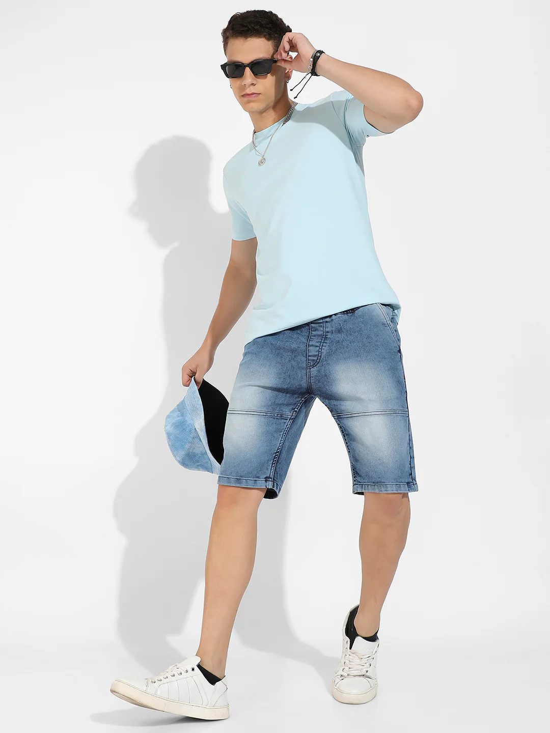 Icy Blue Basic Regular Fit T-Shirt - Image 6
