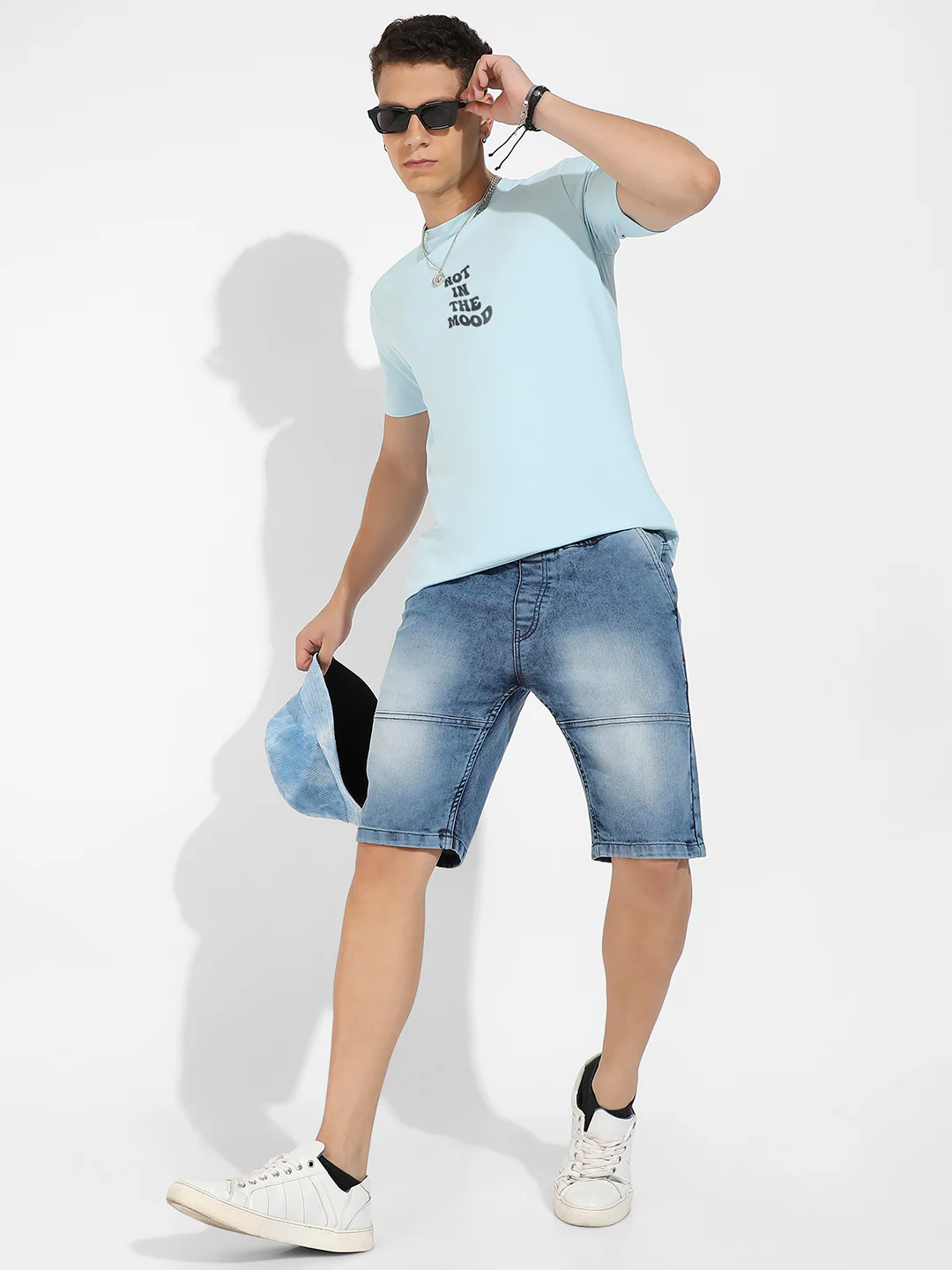 Icy Blue Basic Regular Fit T-Shirt - Image 6