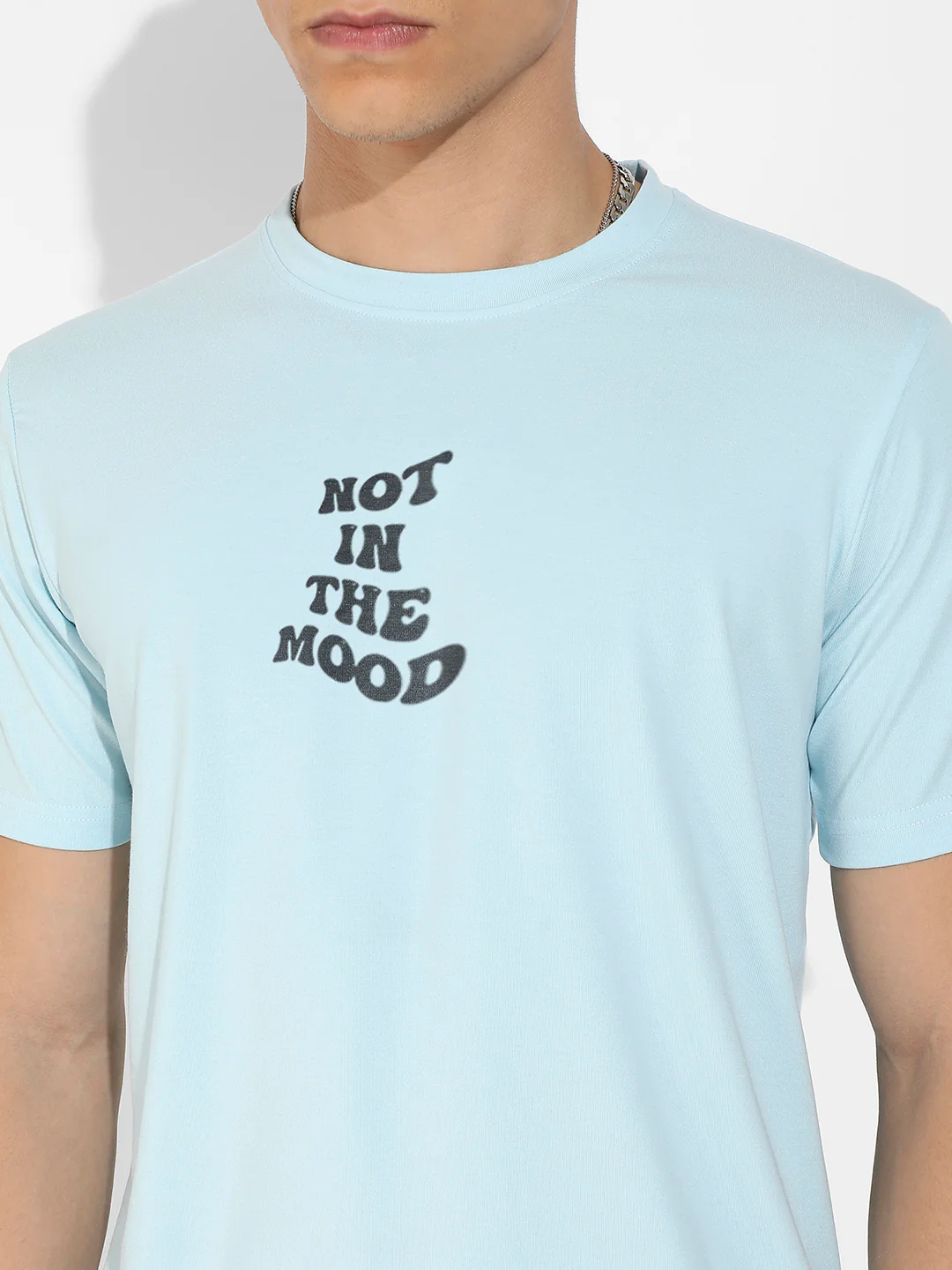 Icy Blue Basic Regular Fit T-Shirt - Image 7