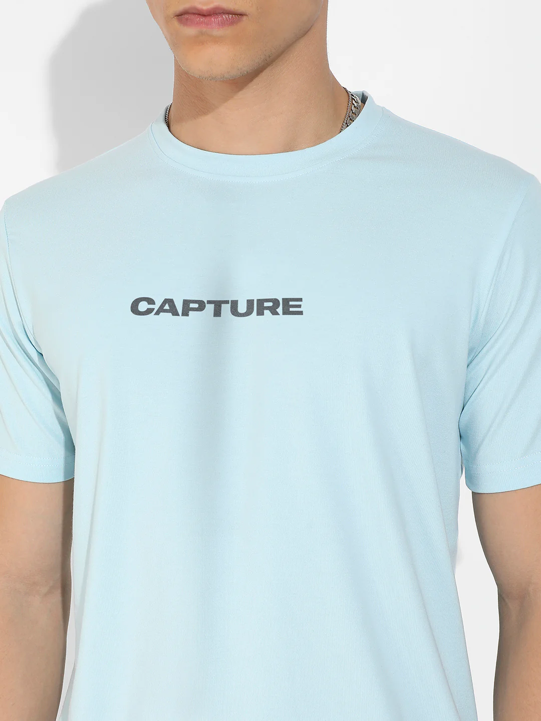 Icy Blue Basic Regular Fit T-Shirt - Image 7