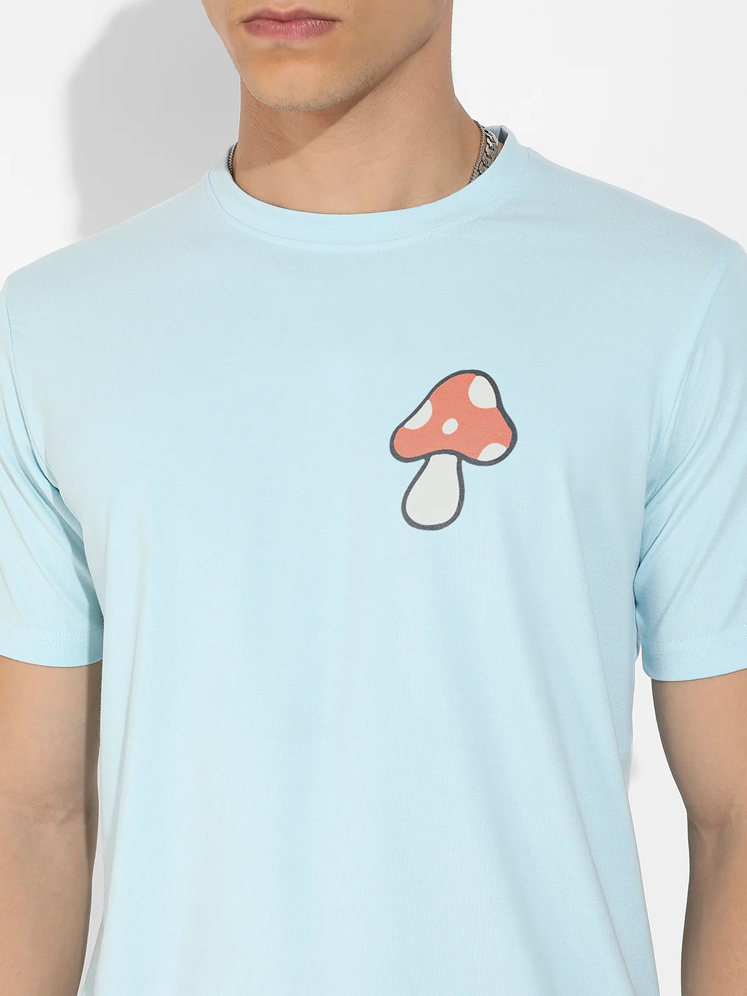 Icy Blue Basic Regular Fit T-Shirt - Image 7