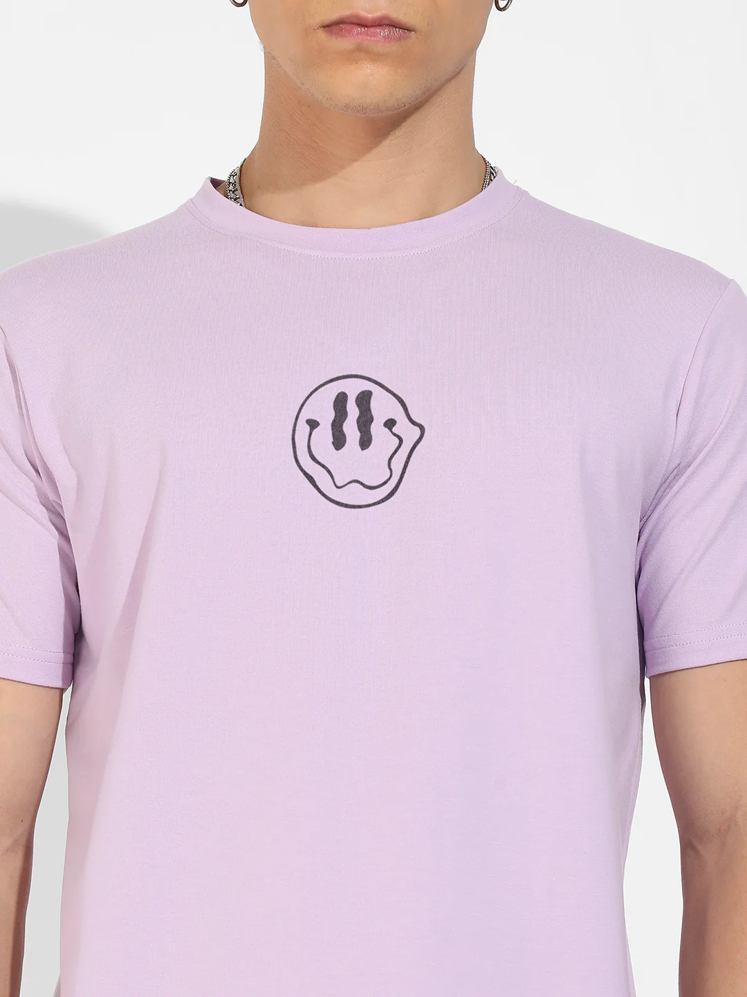 Lilac Basic Regular Fit T-Shirt - Image 7