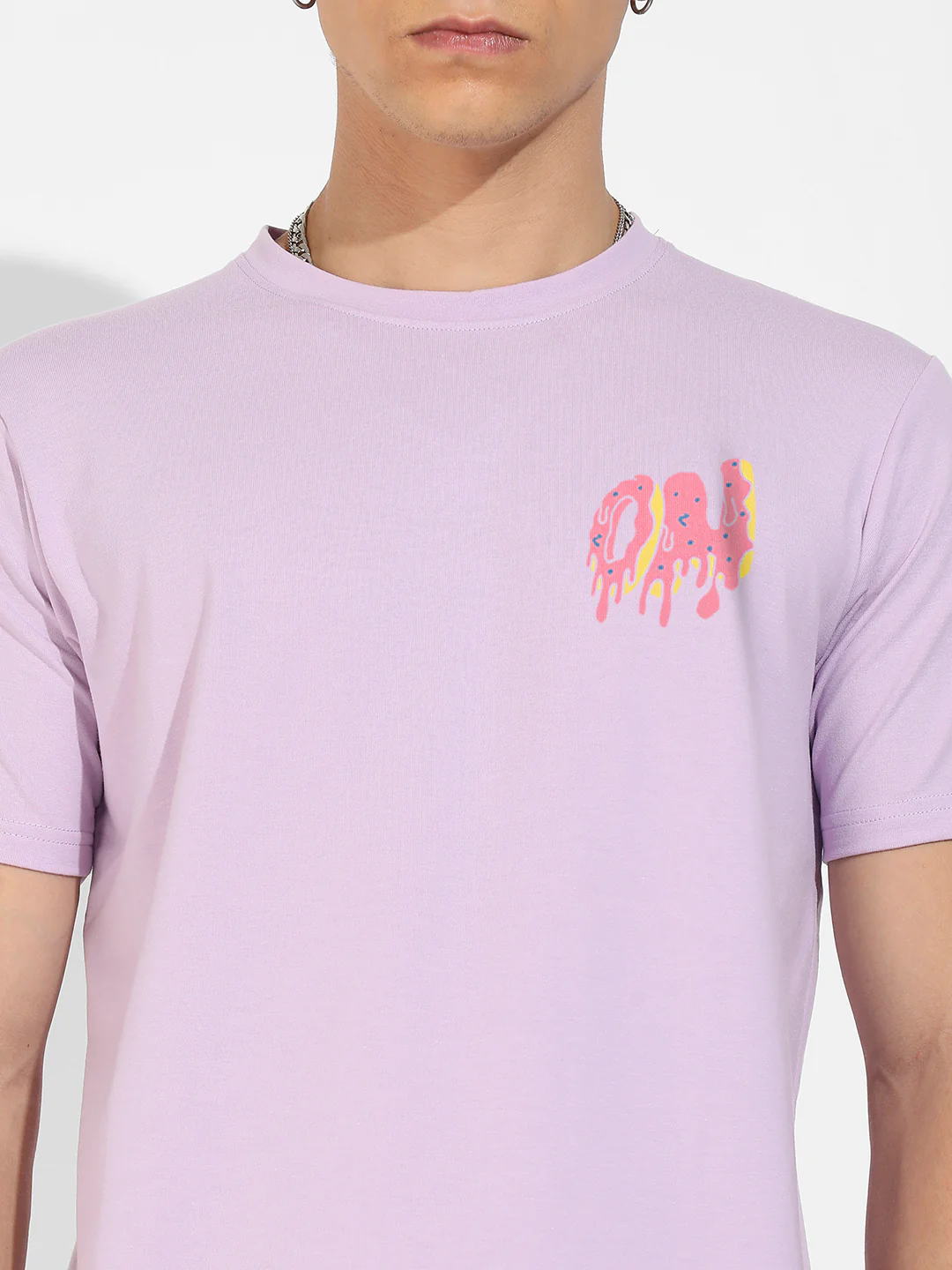 Lilac Basic Regular Fit T-Shirt - Image 7