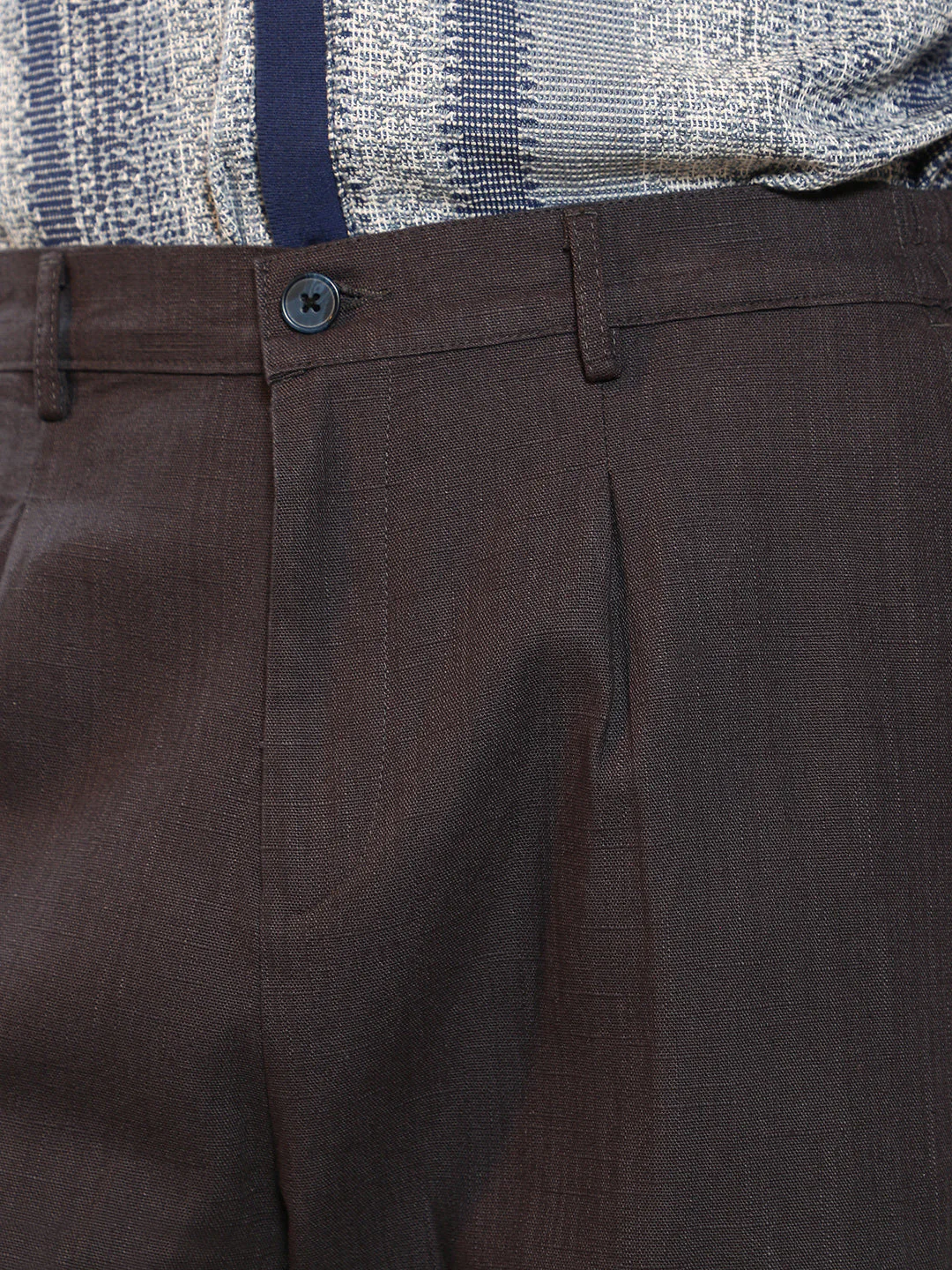 Lightweight - Brown Cotton Trousers - Image 7