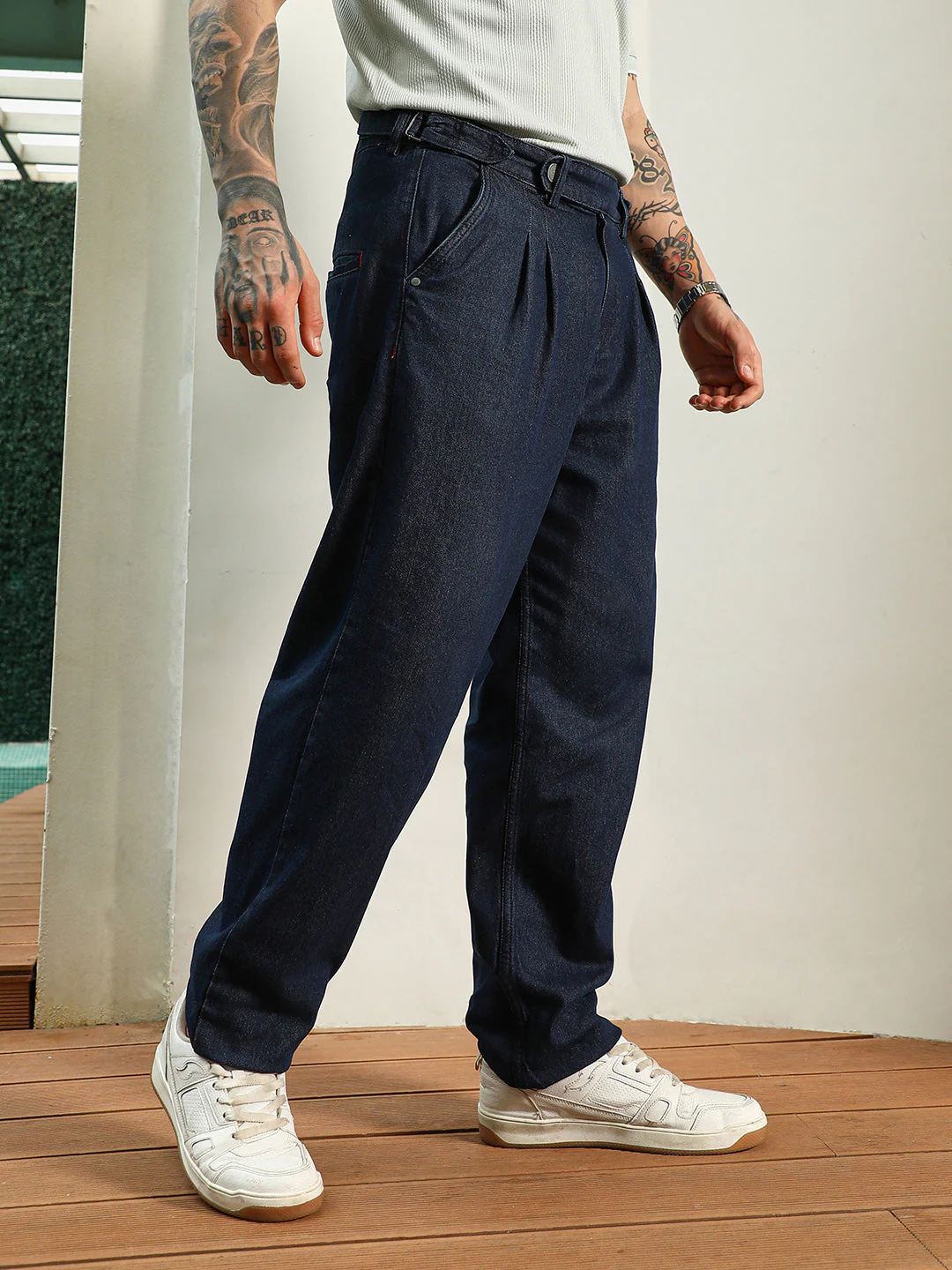 Dark Indigo Denim Jeans - Image 3