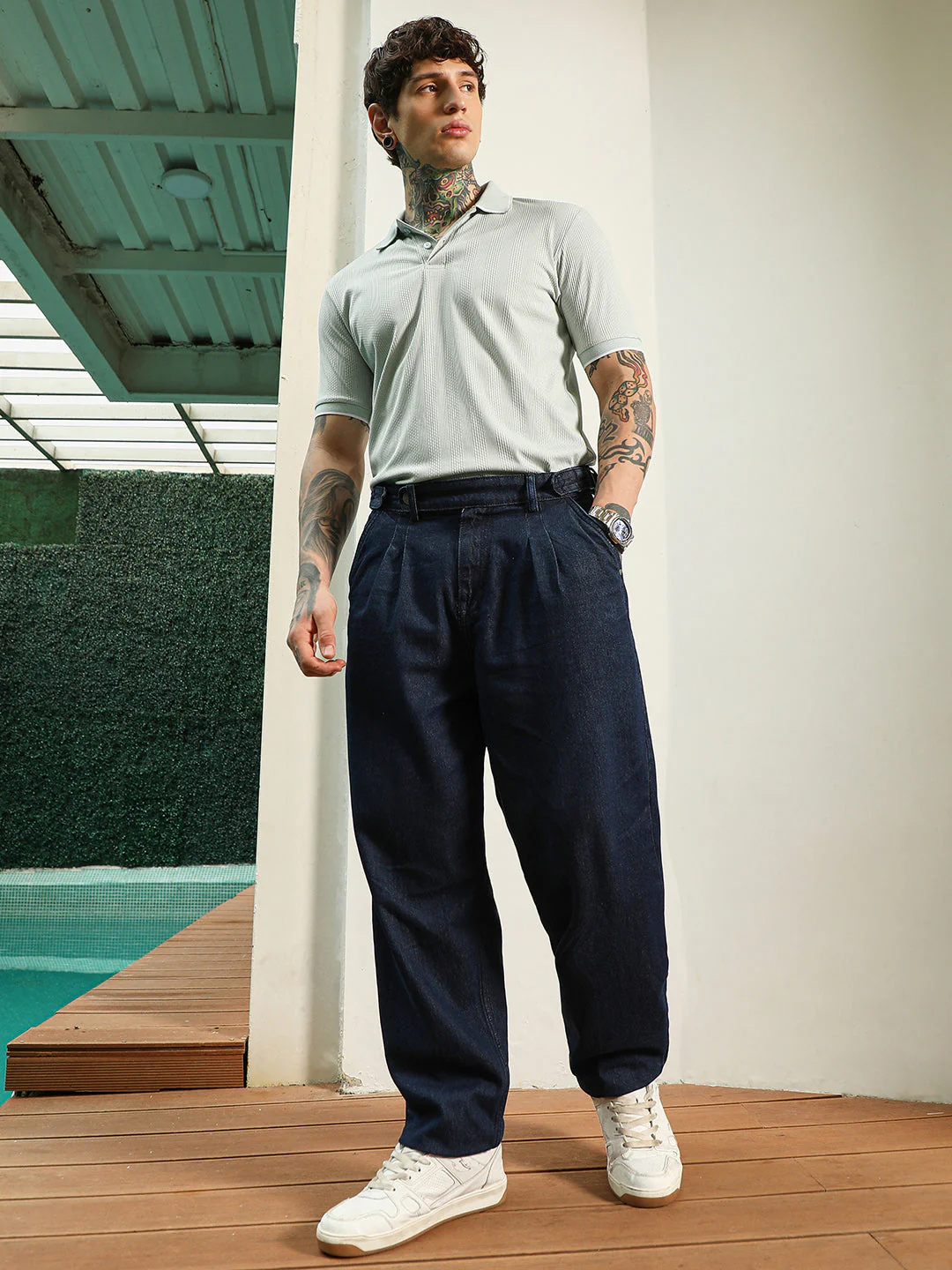 Dark Indigo Denim Jeans - Image 4