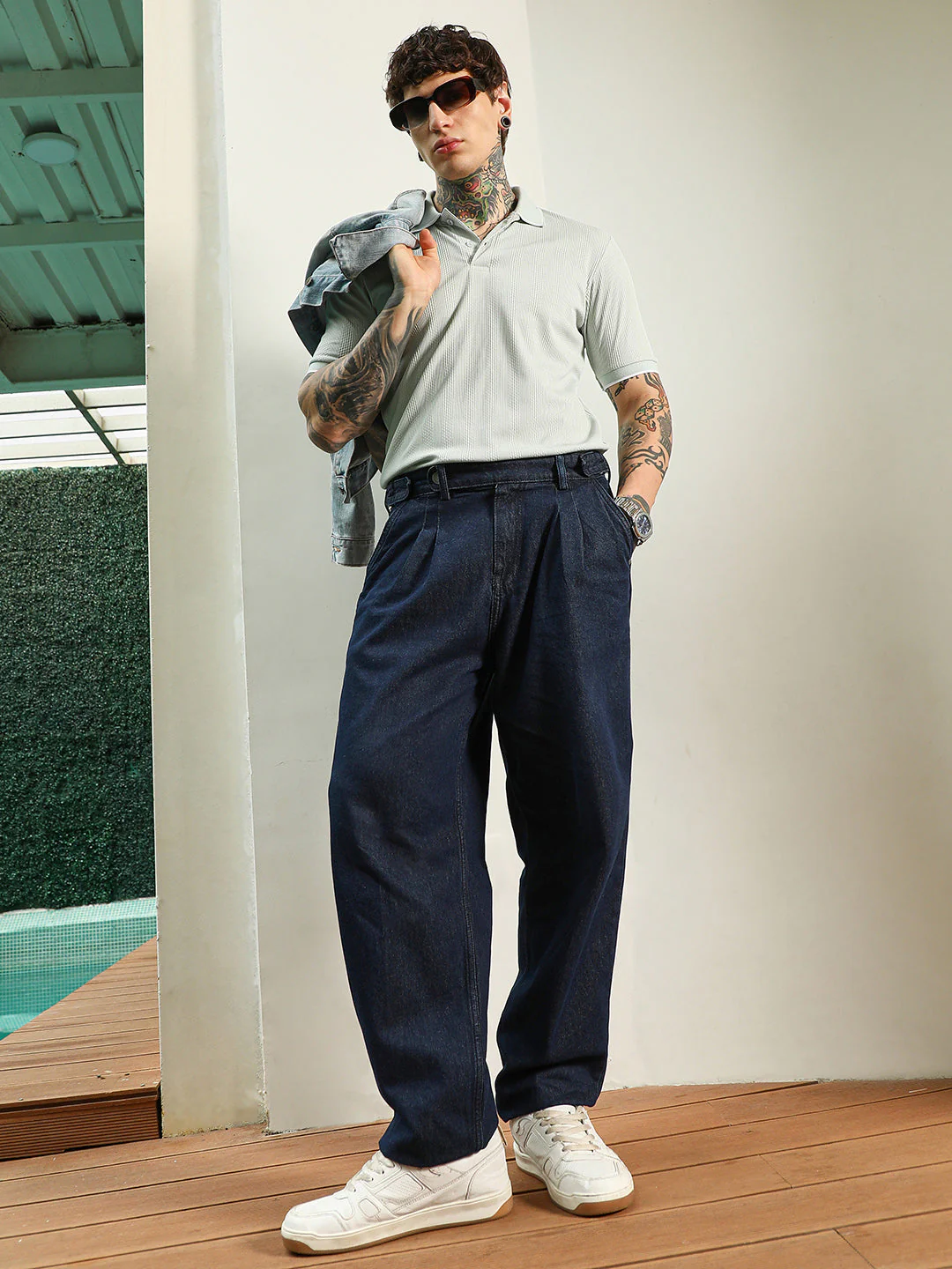 Dark Indigo Denim Jeans - Image 5
