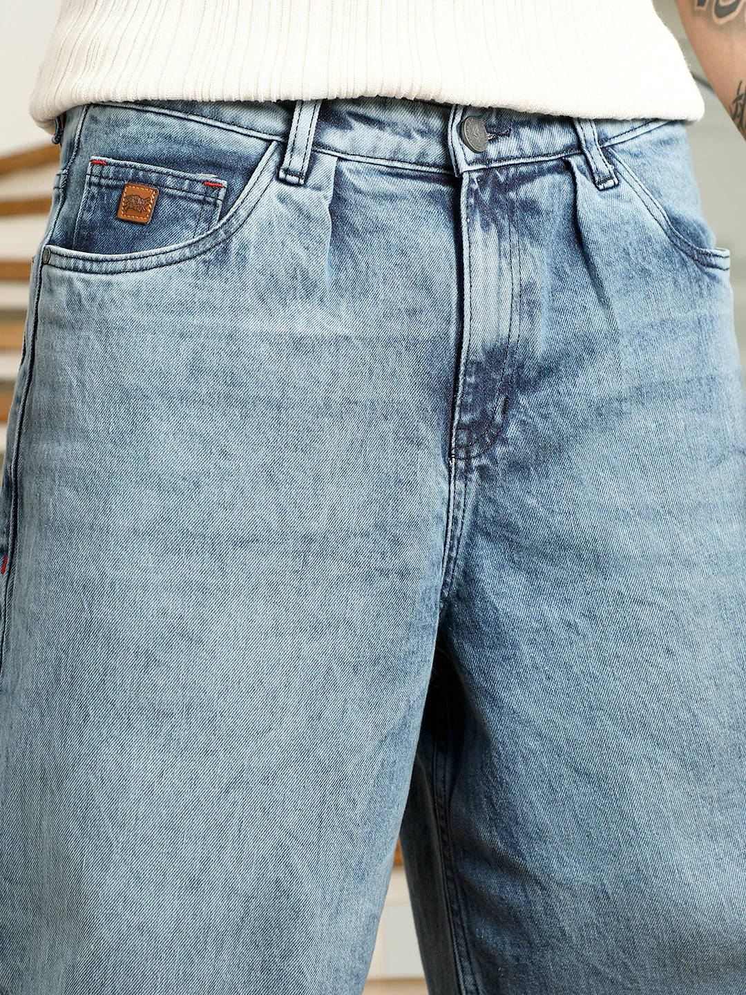 Relaxed Fit Blue Jeans - Image 7