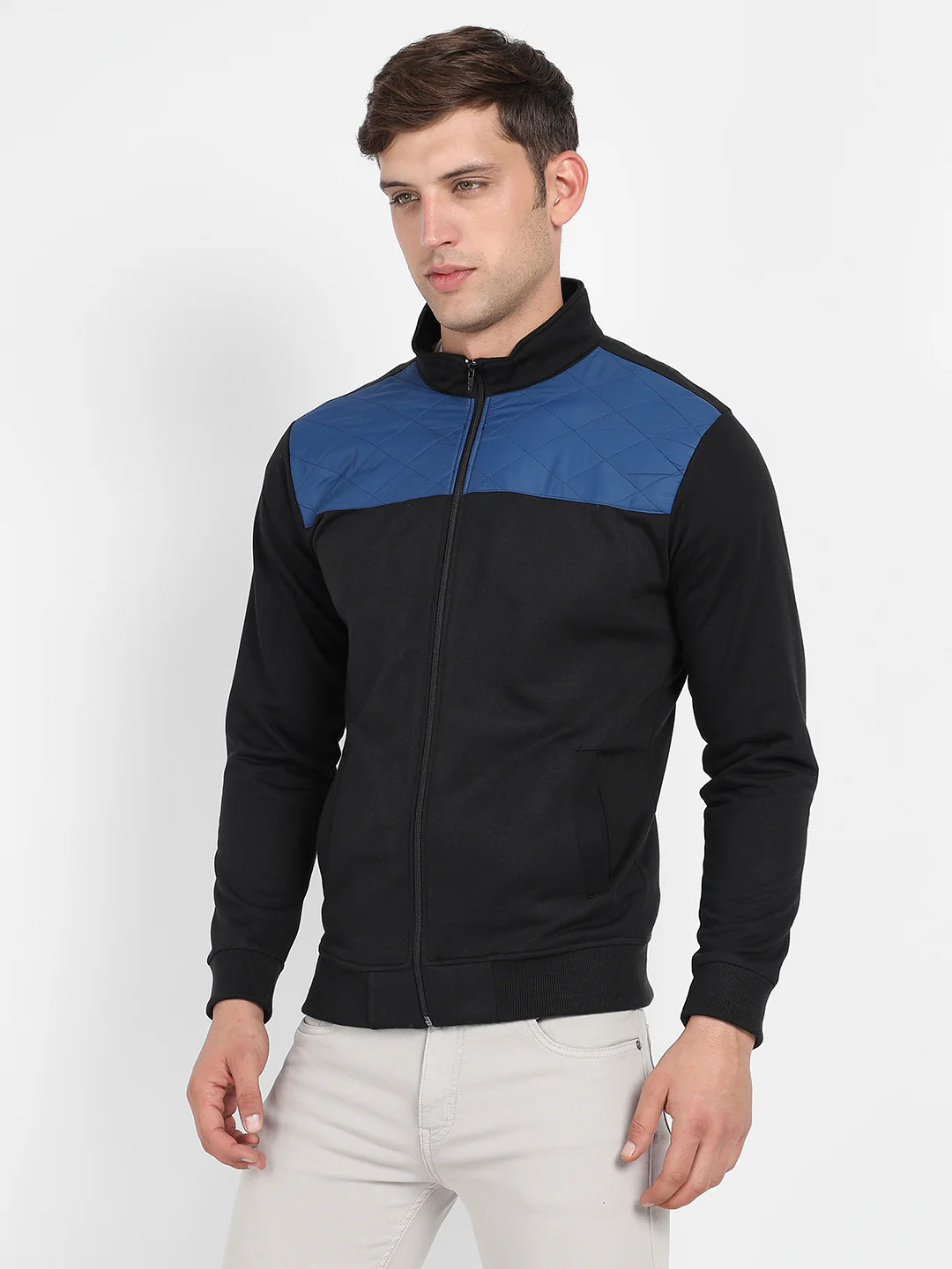 Zip-Front Jacket With Contrast Detail - Image 3