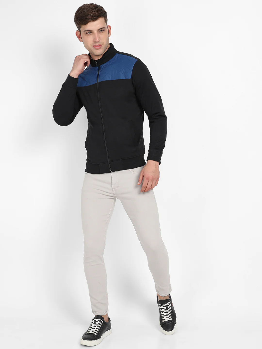 Zip-Front Jacket With Contrast Detail - Image 5