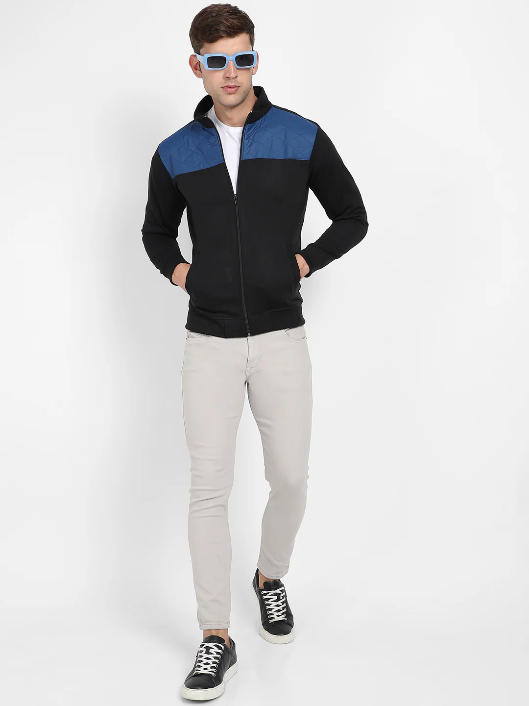 Zip-Front Jacket With Contrast Detail - Image 6