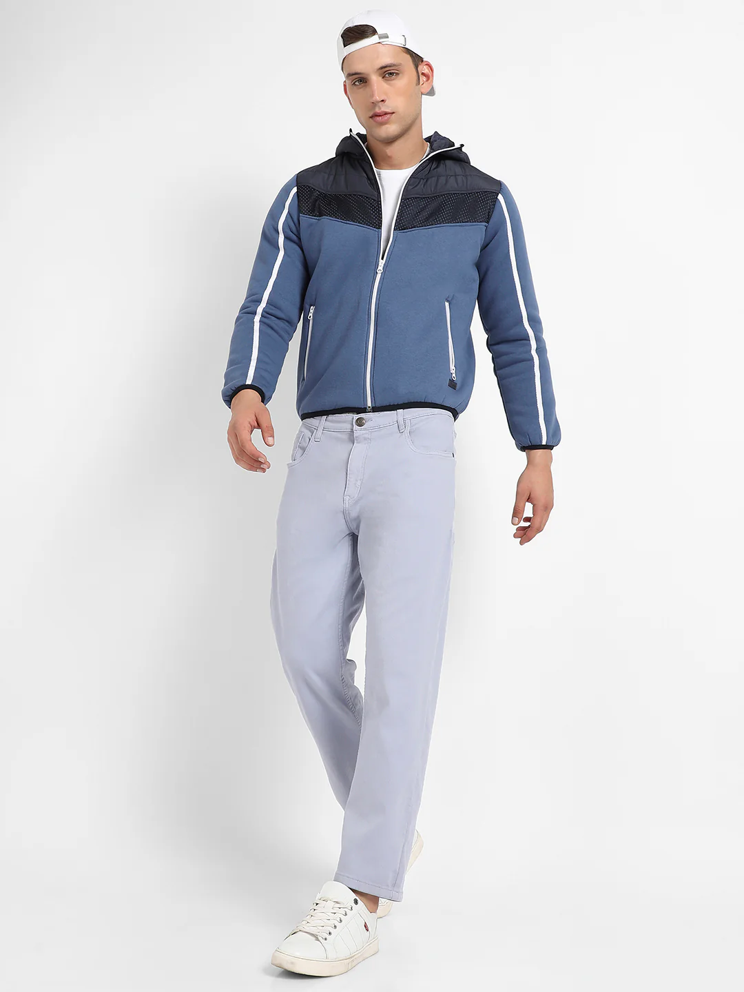 Contrast Panel Puffer Jacket With Insert Pocket - Image 6