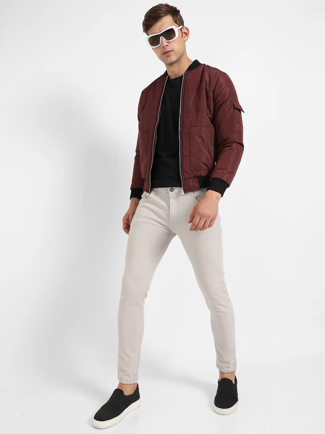 Puffer Jacket With Contrast Hem - Image 6