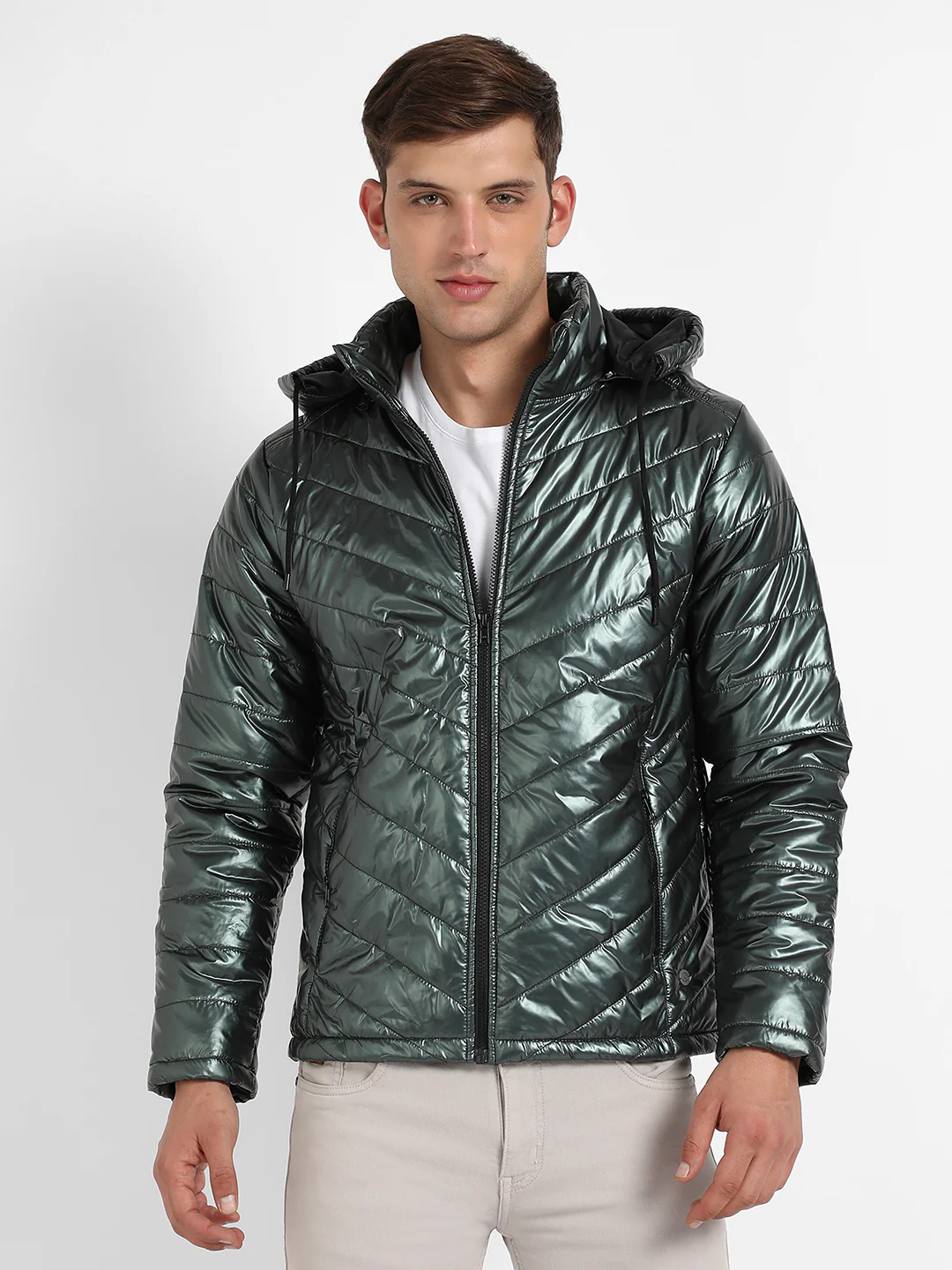 Zip-Front Quilted Puffer Jacket - Image 2