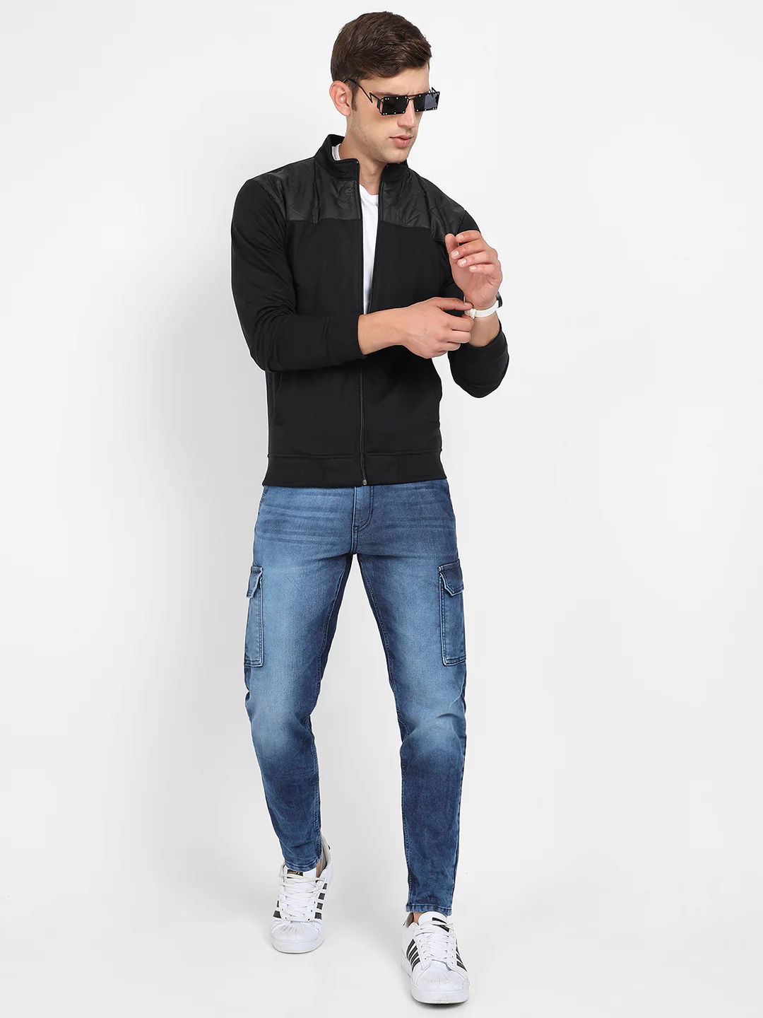 Zip-Front Jacket With Quilted Detail - Image 6