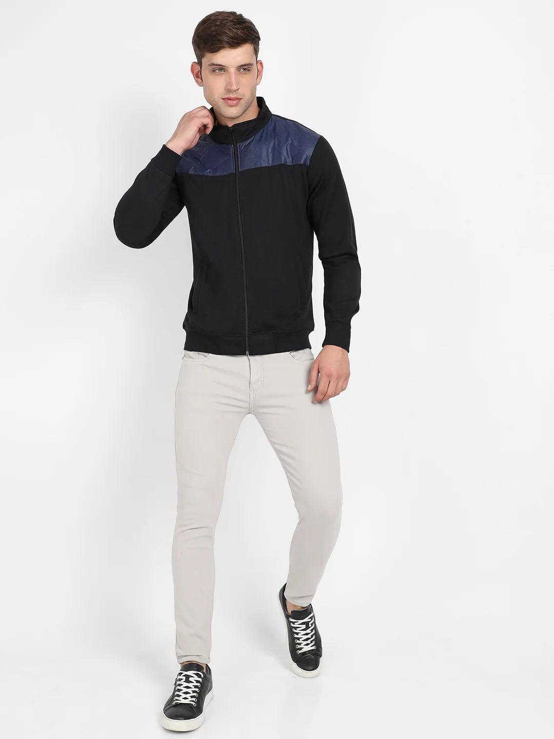 Zip-Front Jacket With Quilted Detail - Image 5