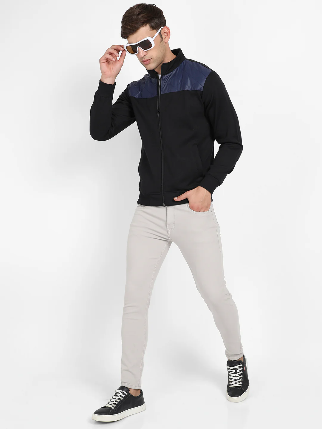 Zip-Front Jacket With Quilted Detail - Image 6